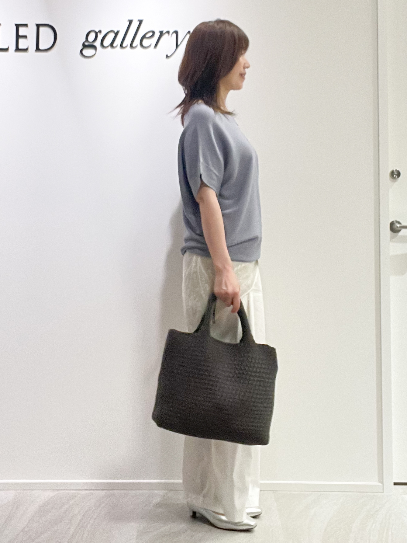 めいさんの「UNTITLED｜【11色展開/体型カバー】前後2WAYフレンチスリーブニット」を使ったコーディネート