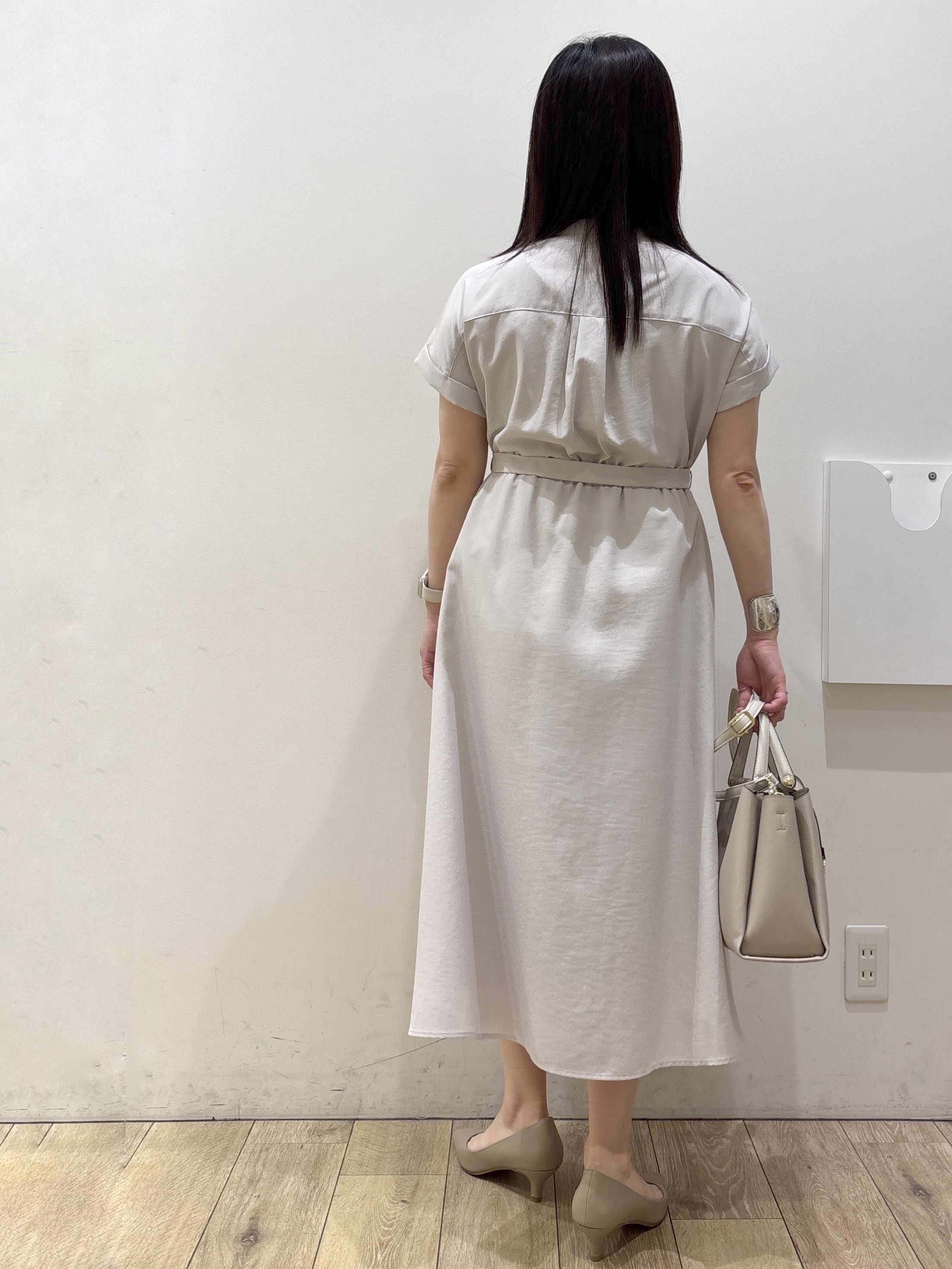 mameさんの「index｜【接触冷感／防シワ】ひんやり7分袖テーラードジャケット《洗濯機OK》」を使ったコーディネート