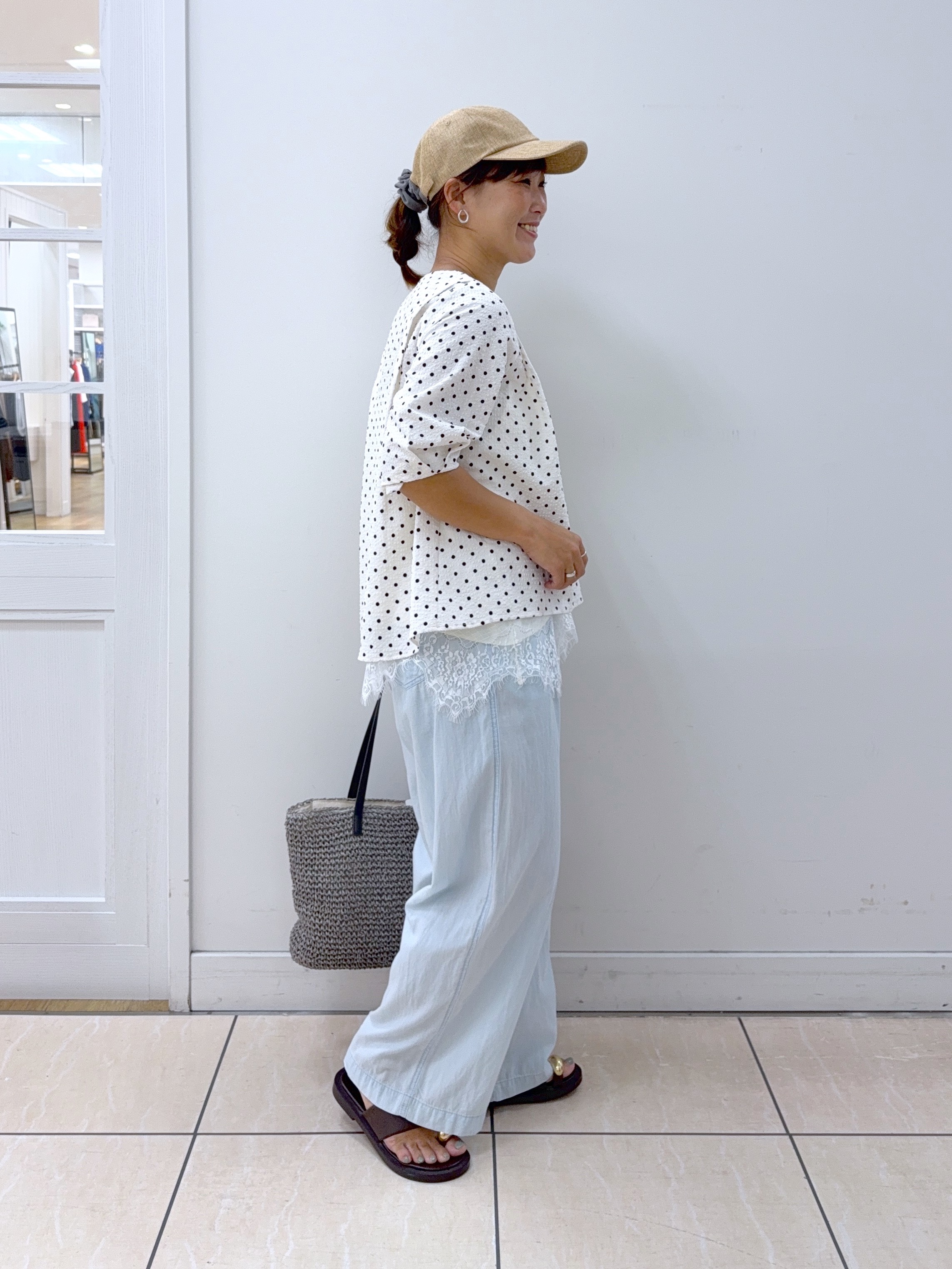 Osawaさんの「Dessin｜麻調キャップ」を使ったコーディネート
