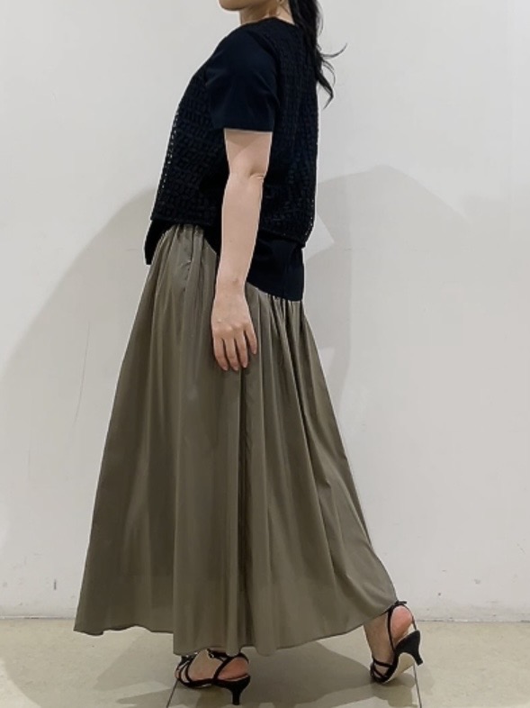 watanabeさんの「UNTITLED｜【洗える】レイヤード風レースコンビTシャツ」を使ったコーディネート