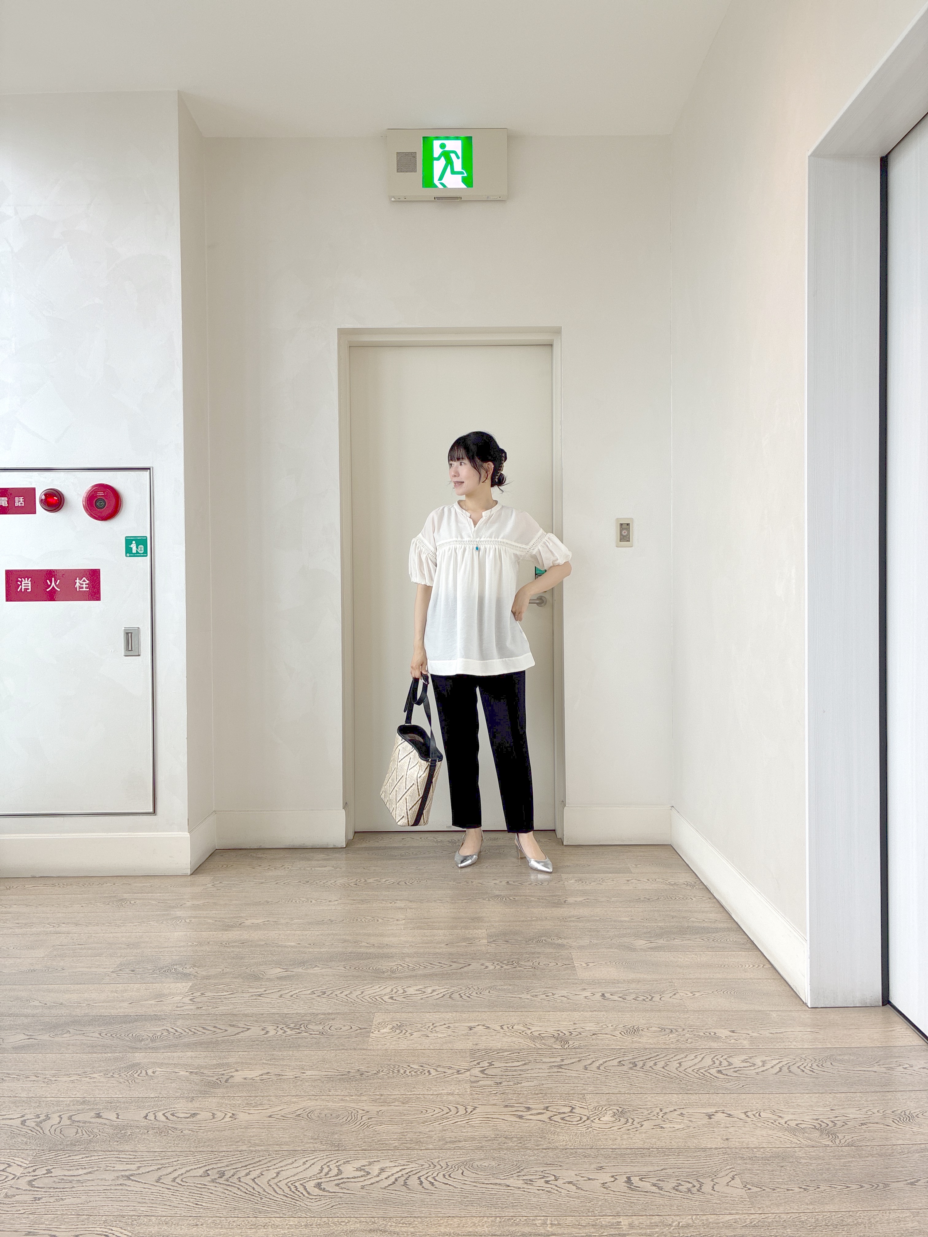  beni_gingerさんの「Reflect｜ボリュームスリーブオフボディブラウス」を使ったコーディネート