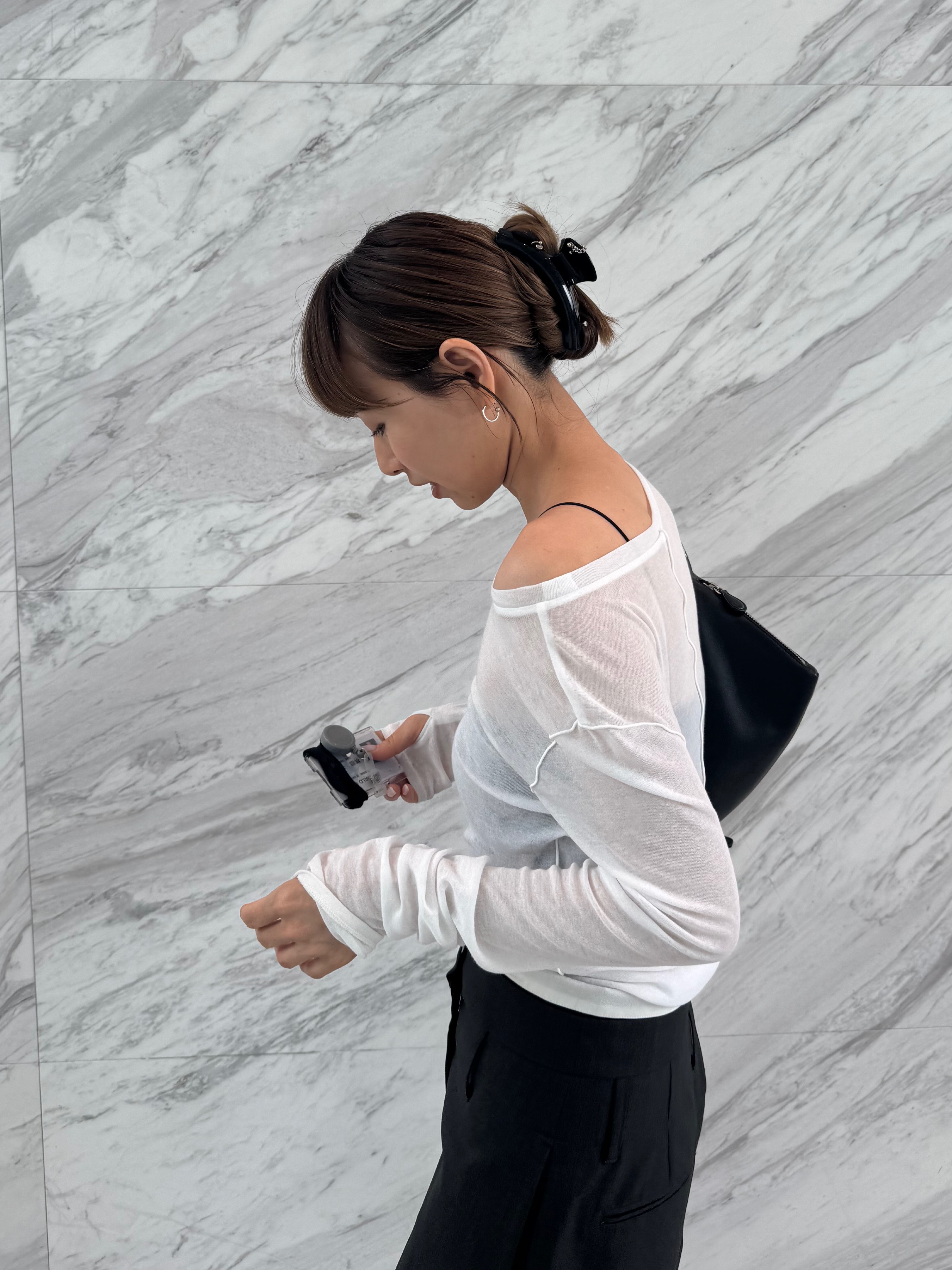 designer yukaさんの「CODE A｜turn up chic trousers」を使ったコーディネート