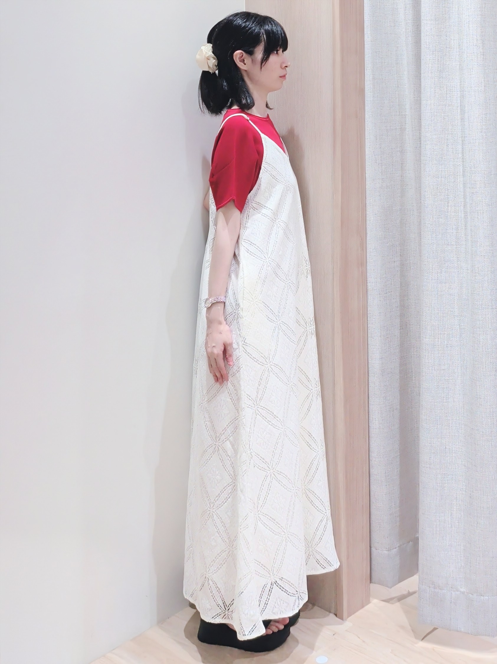 Yuiさんの「grove｜【シリーズ累計36万枚！名品ニット】やわらかドライタッチ ドルマンニット」を使ったコーディネート