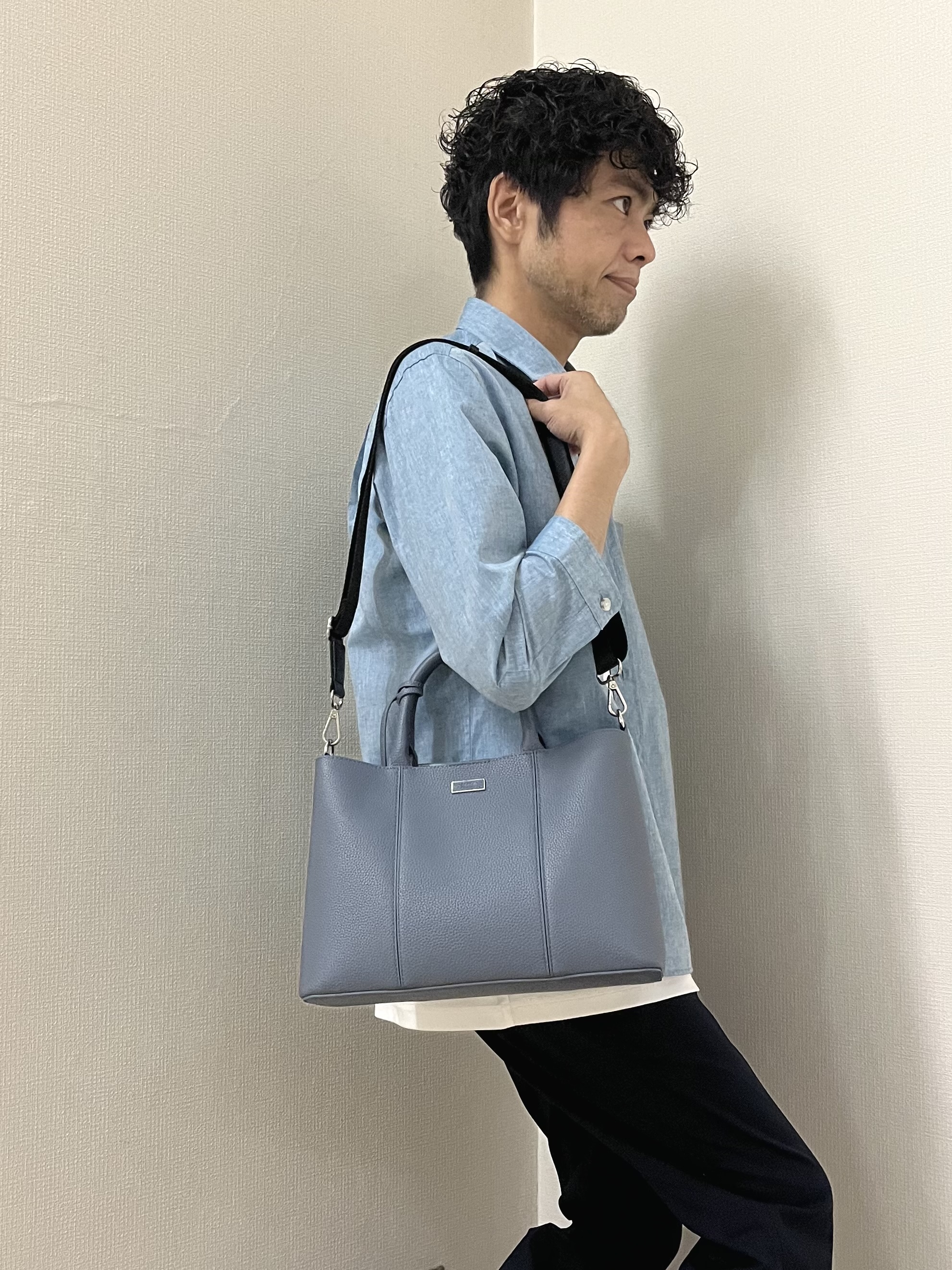 URAさんの「TAKEO KIKUCHI｜【接触冷感】ハイブリッド リネン 七分袖シャツ」を使ったコーディネート