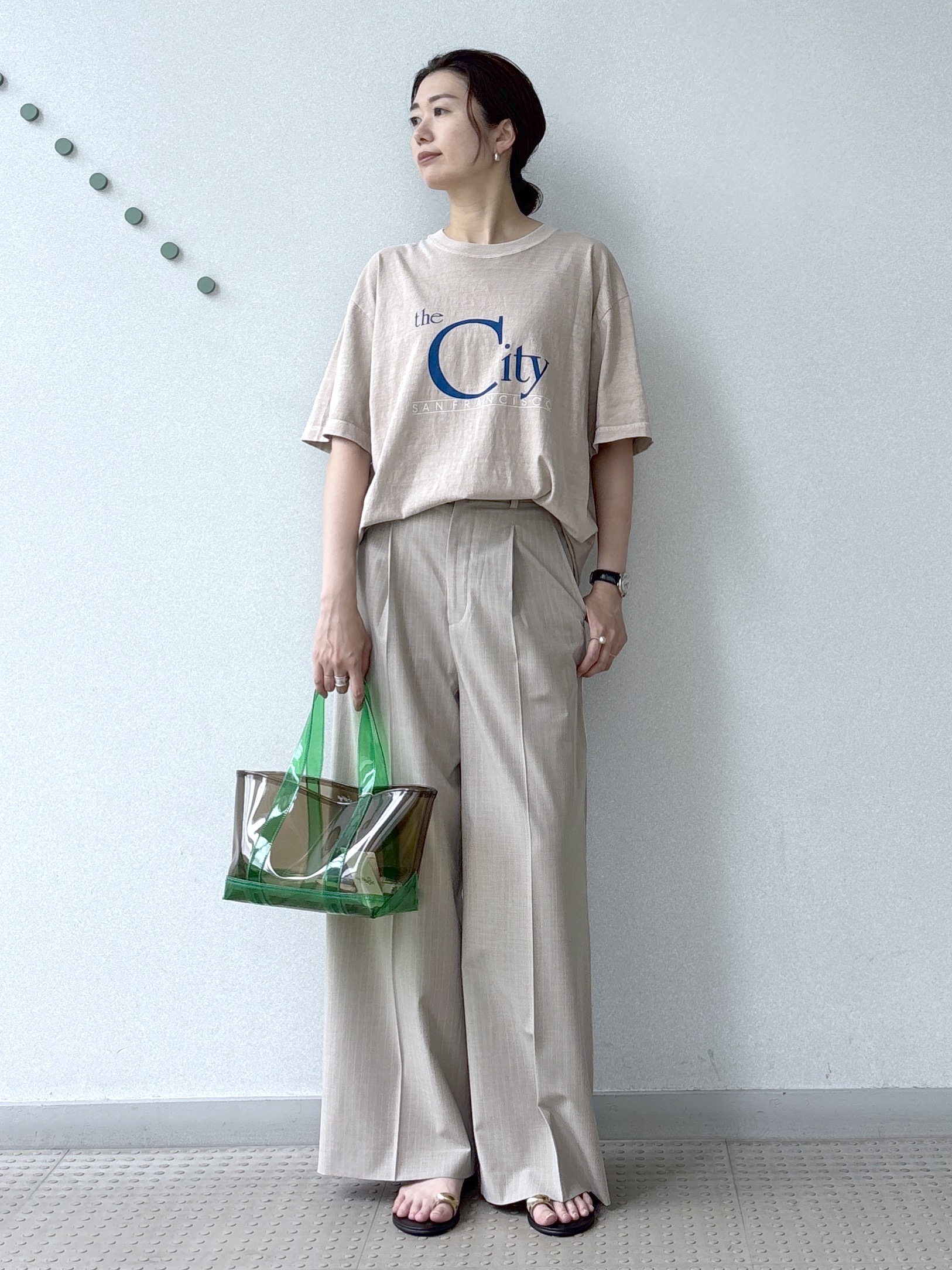 saitoさんの「DRESSTERIOR｜J．J．Mercer （ジェイジェイマーサー）【別注】プリントTシャツ」を使ったコーディネート