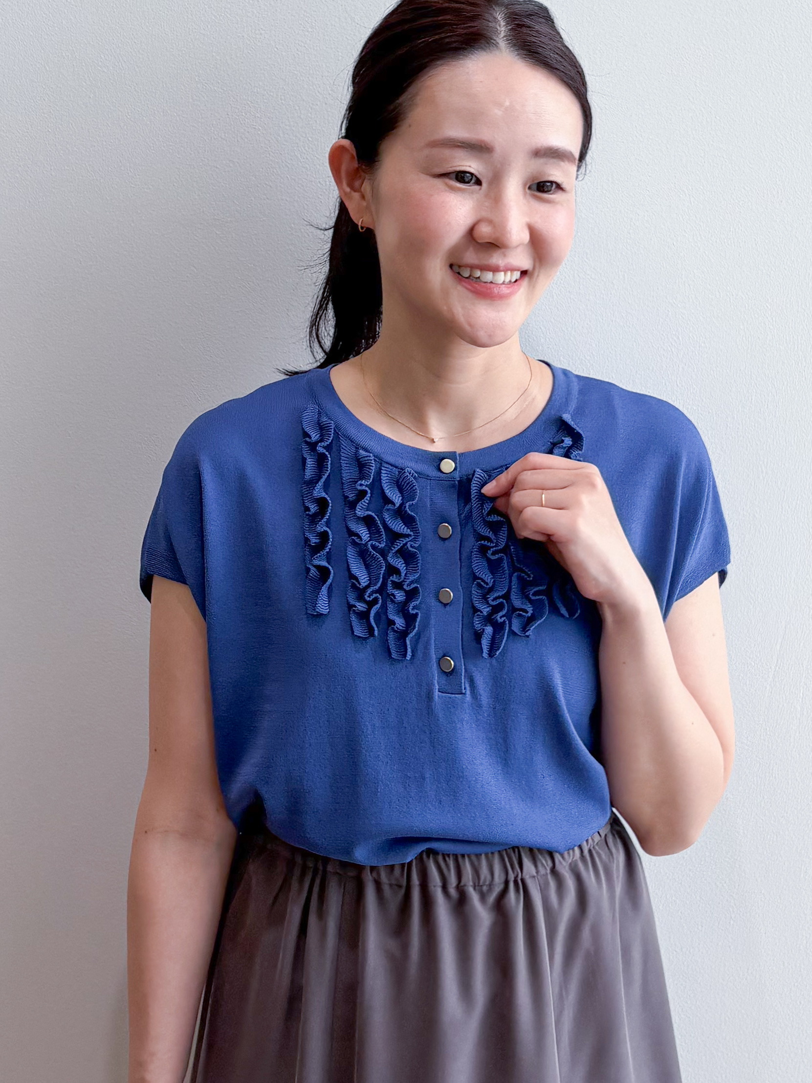 そねなおさんの「OPAQUE.CLIP｜【軽量／3層収納／長さ調整可】合皮ミニショルダー」を使ったコーディネート