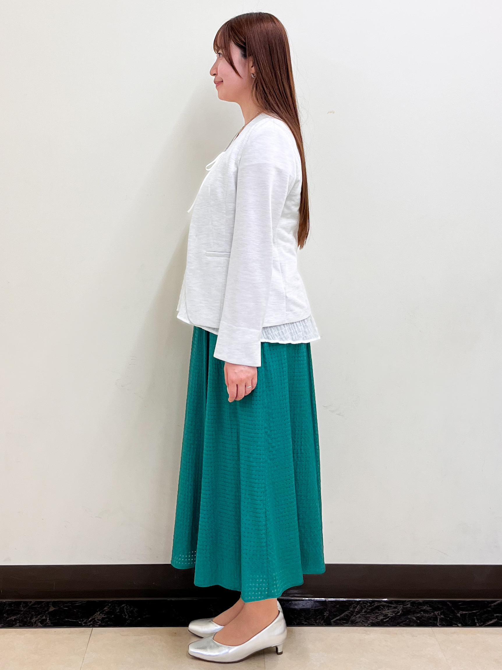 mikikoさんの「Reflect｜【SS-4Lサイズ／UVカット／接触冷感】匠ジャケット／ノーカラー」を使ったコーディネート