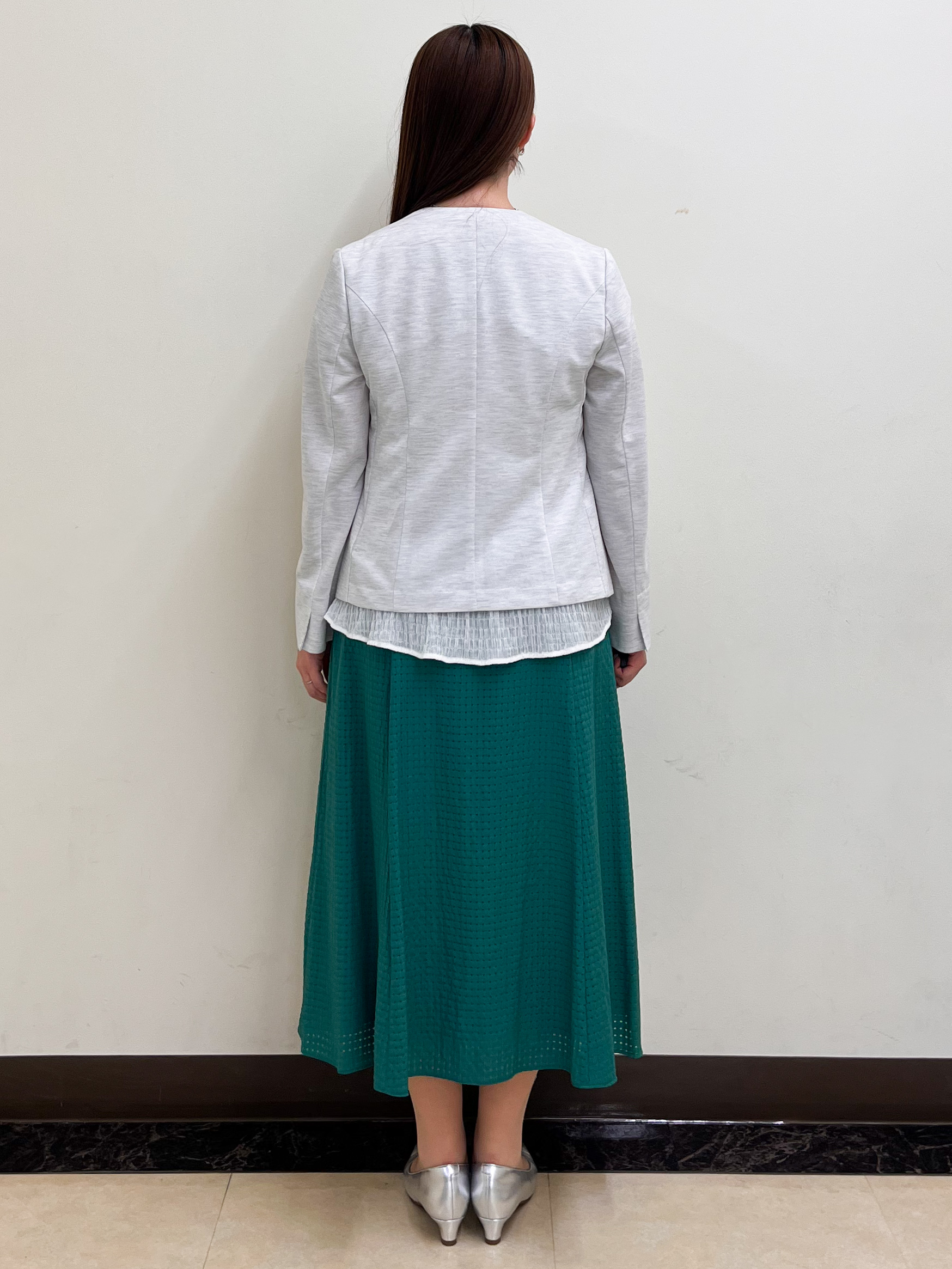 mikikoさんの「Reflect｜【SS-4Lサイズ／UVカット／接触冷感】匠ジャケット／ノーカラー」を使ったコーディネート