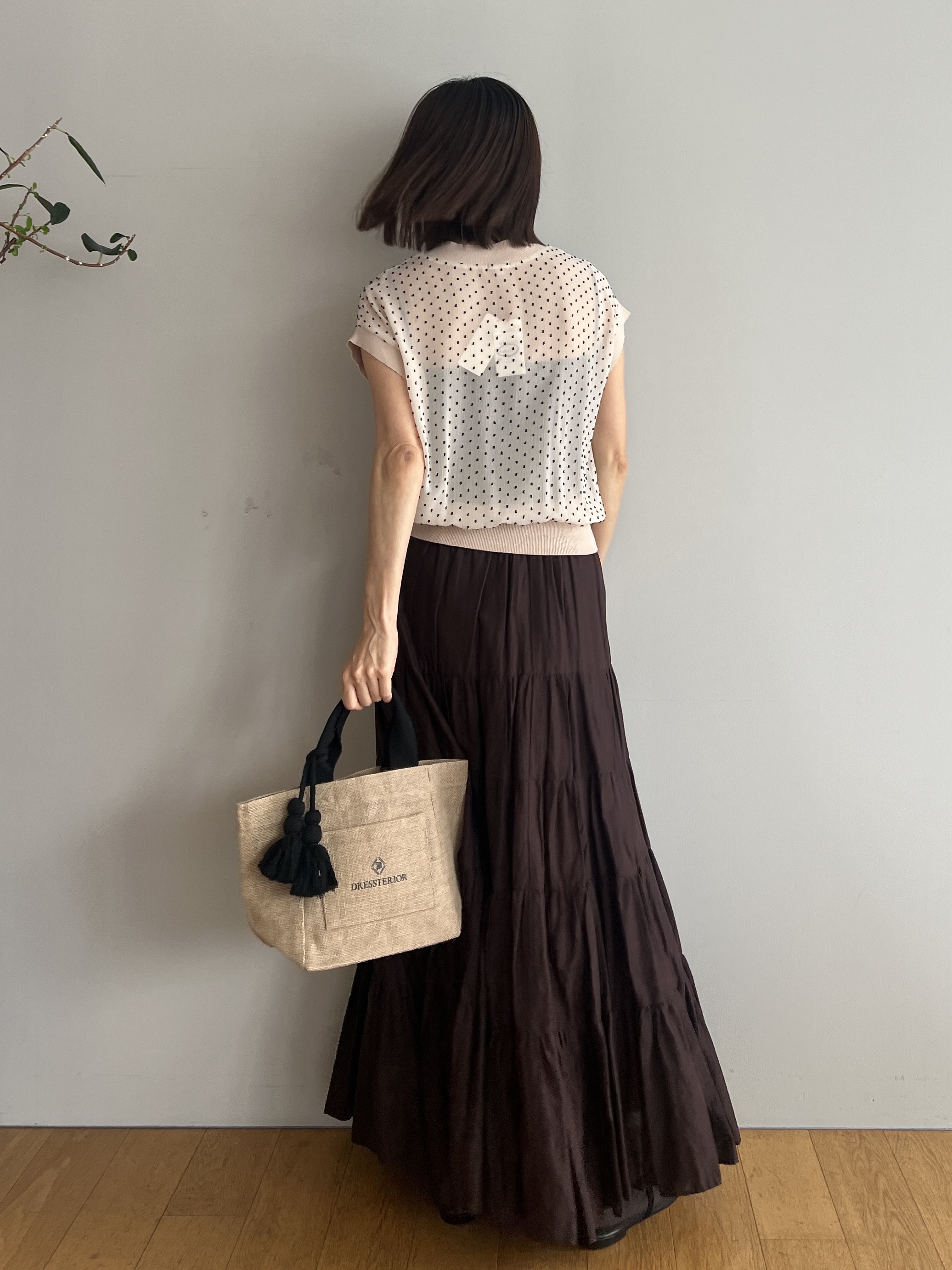 misaさんの「DRESSTERIOR｜【再入荷】コットンボイルティアードスカート」を使ったコーディネート