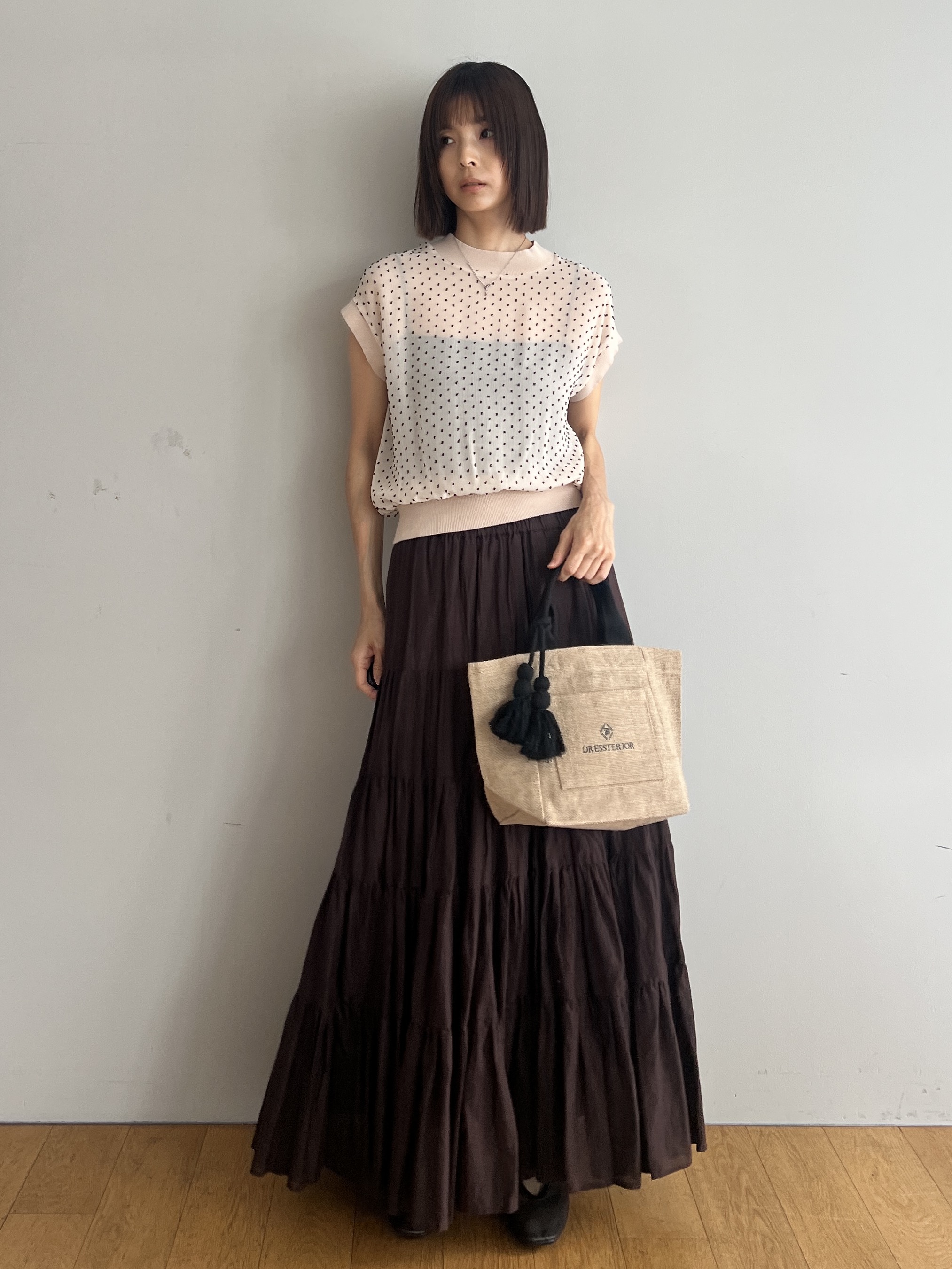 misaさんの「DRESSTERIOR｜【再入荷】コットンボイルティアードスカート」を使ったコーディネート