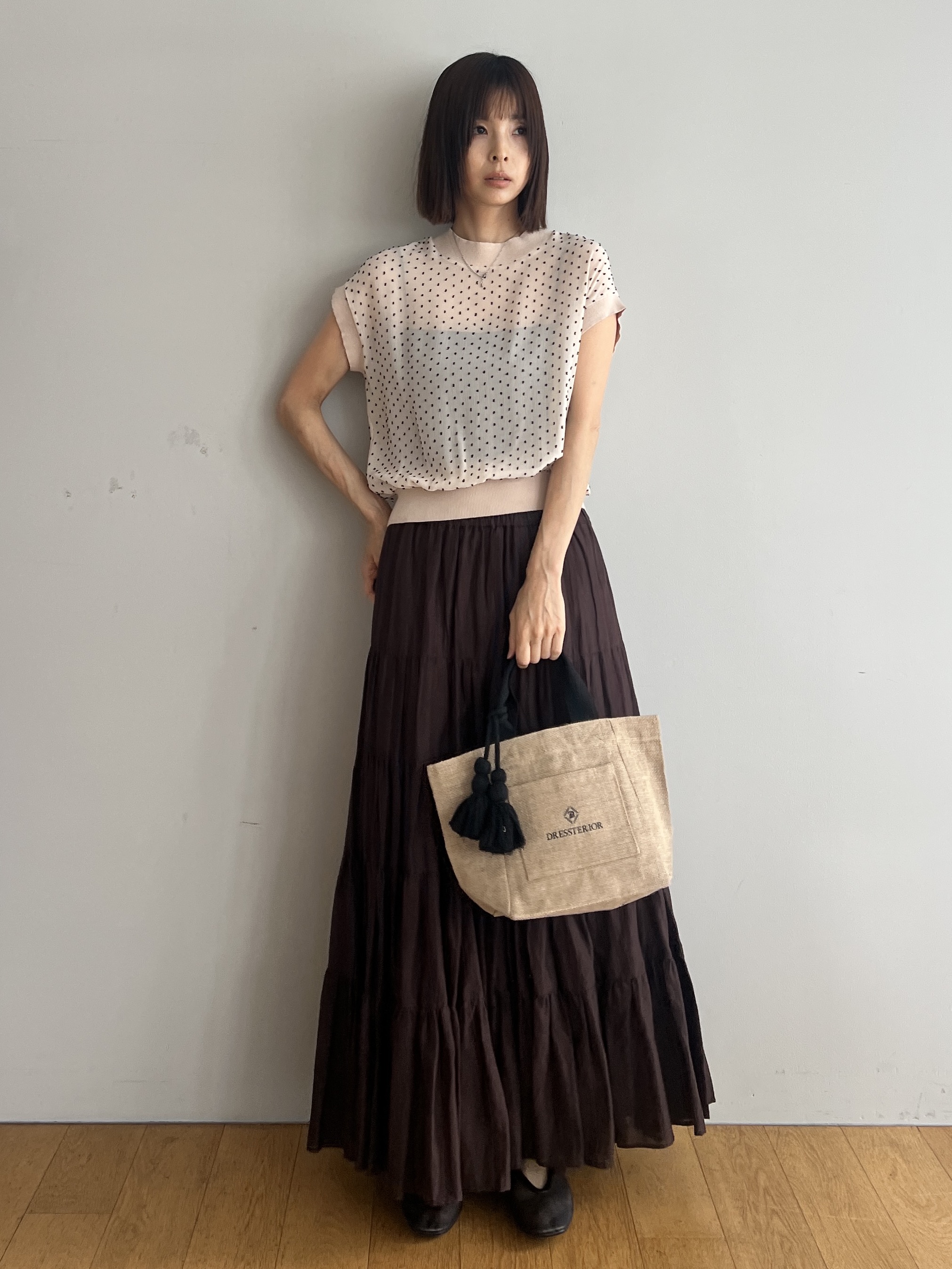 misaさんの「DRESSTERIOR｜【再入荷】コットンボイルティアードスカート」を使ったコーディネート