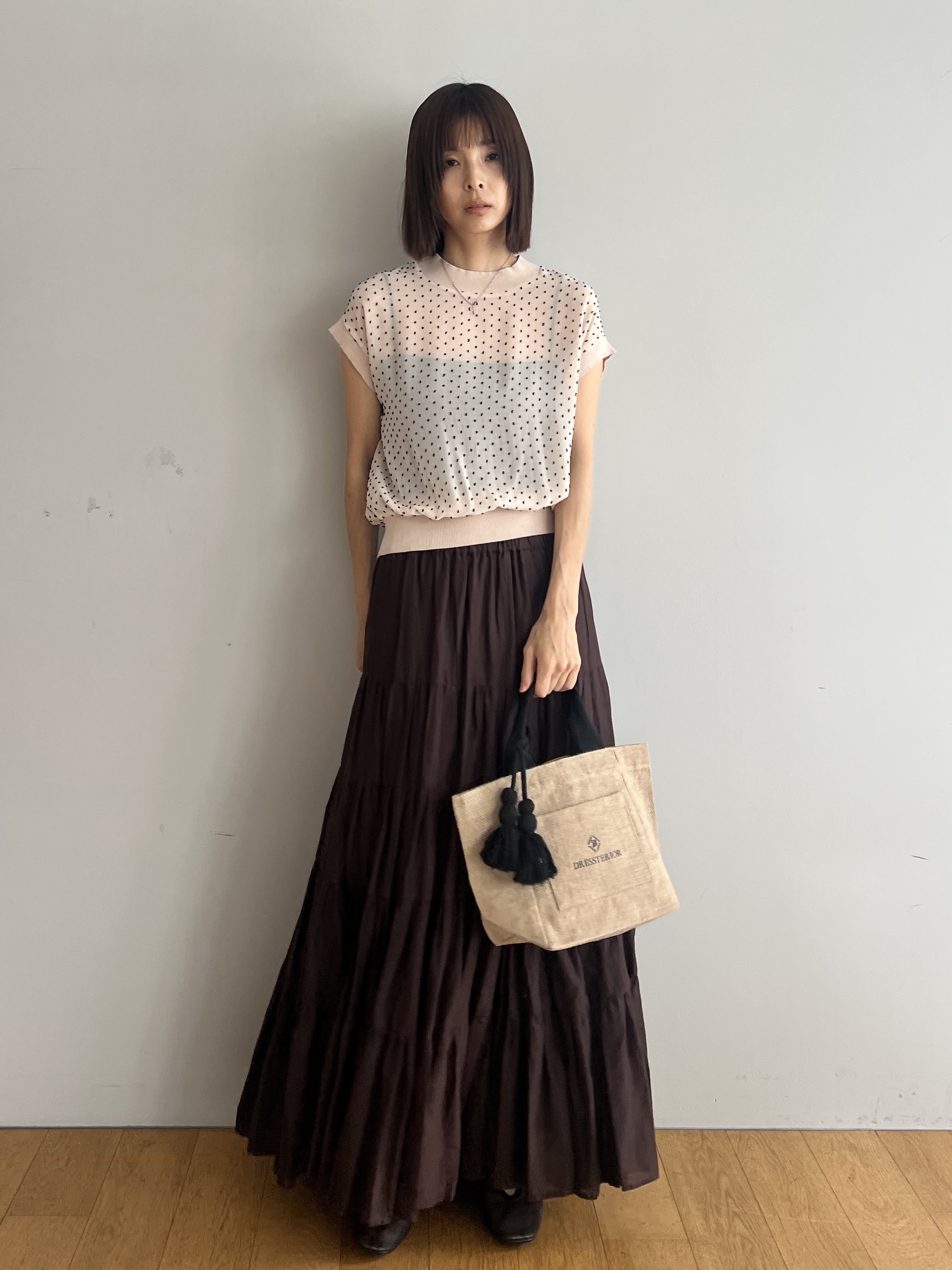 misaさんの「DRESSTERIOR｜【再入荷】コットンボイルティアードスカート」を使ったコーディネート