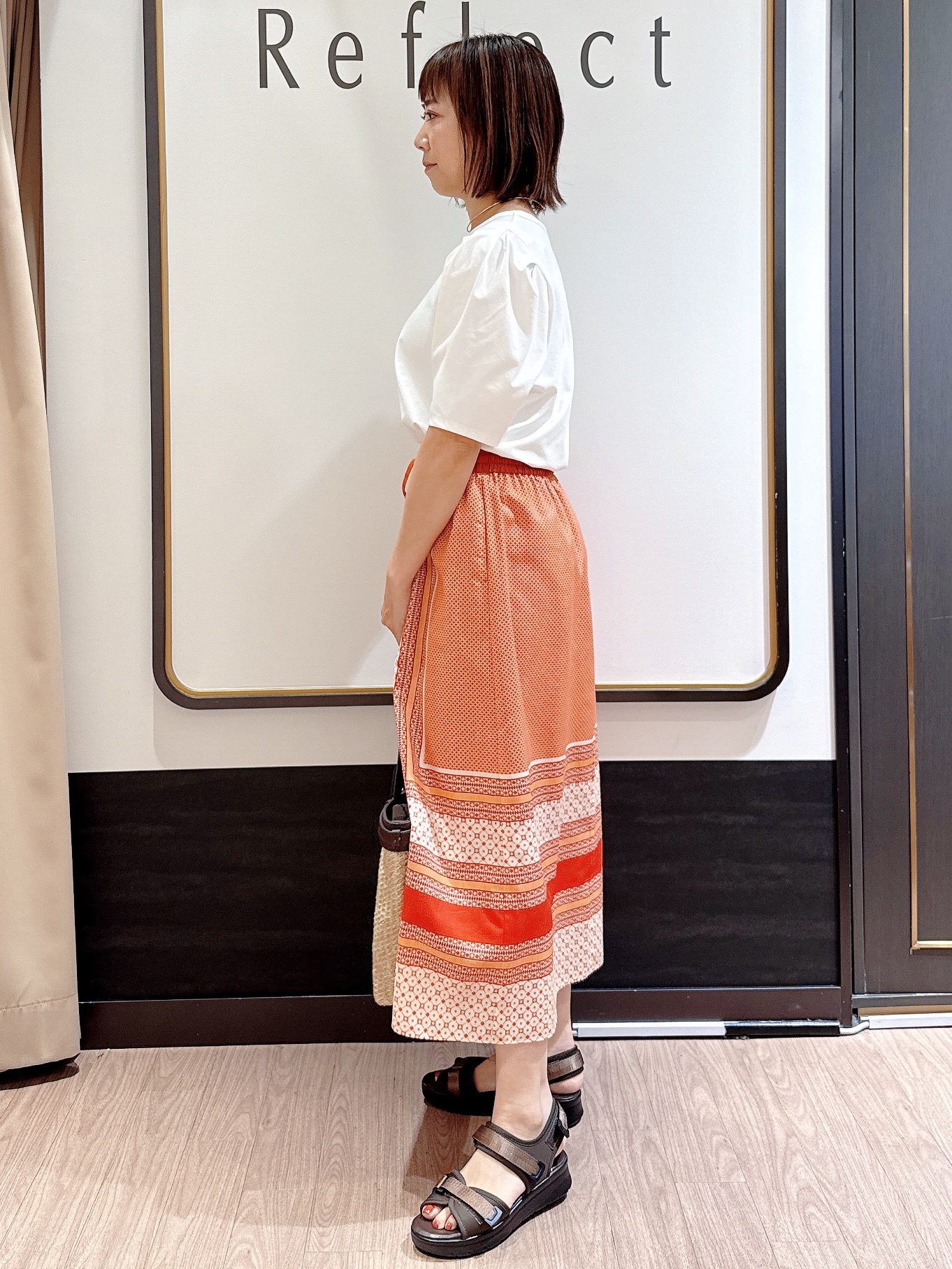 nekoさんの「Reflect｜【UVカット／接触冷感／吸水速乾】デザインスリーブプルオーバー」を使ったコーディネート