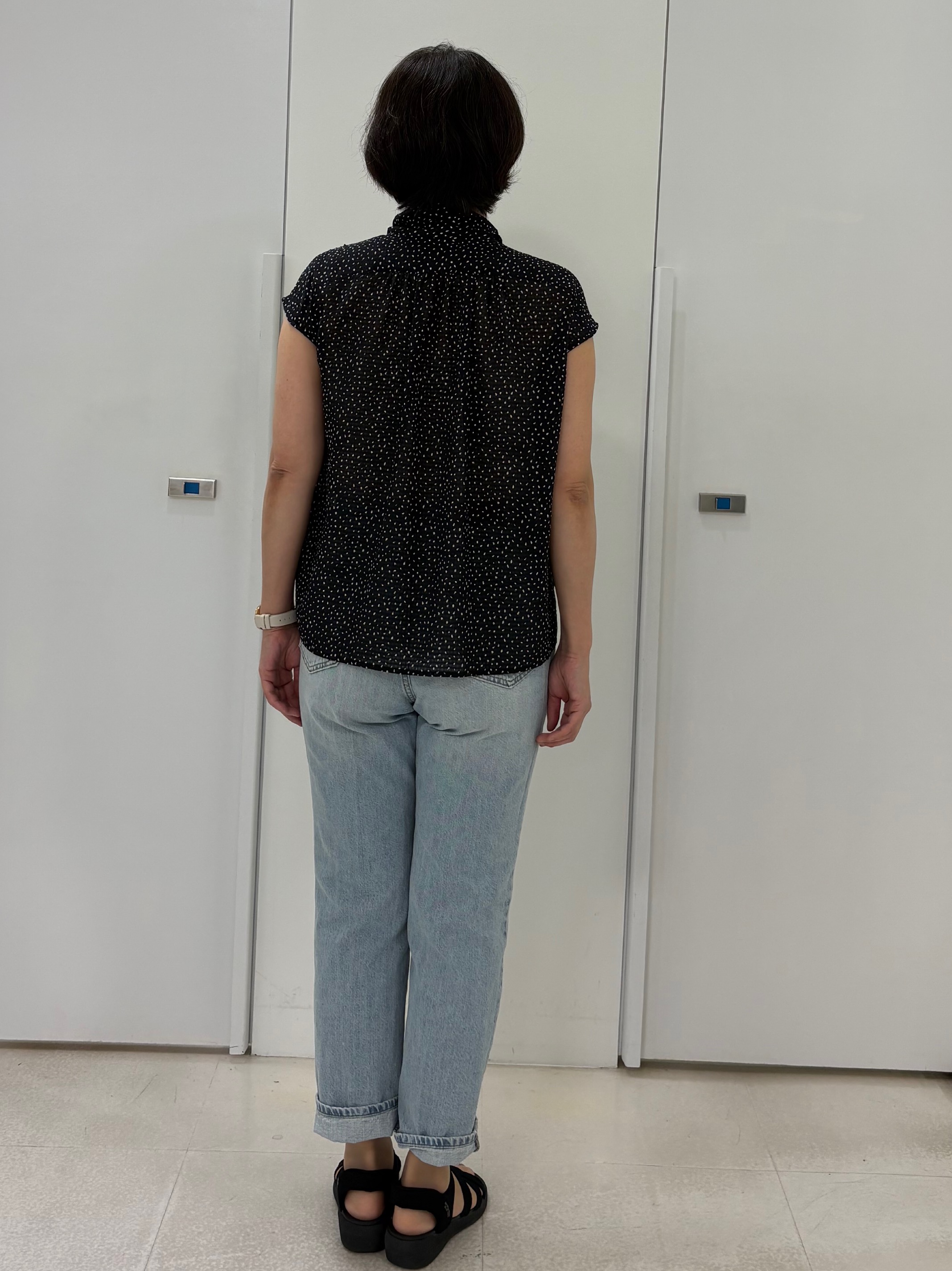 hIさんの「COUP DE CHANCE｜【手洗い可】シアーボウタイブラウス」を使ったコーディネート