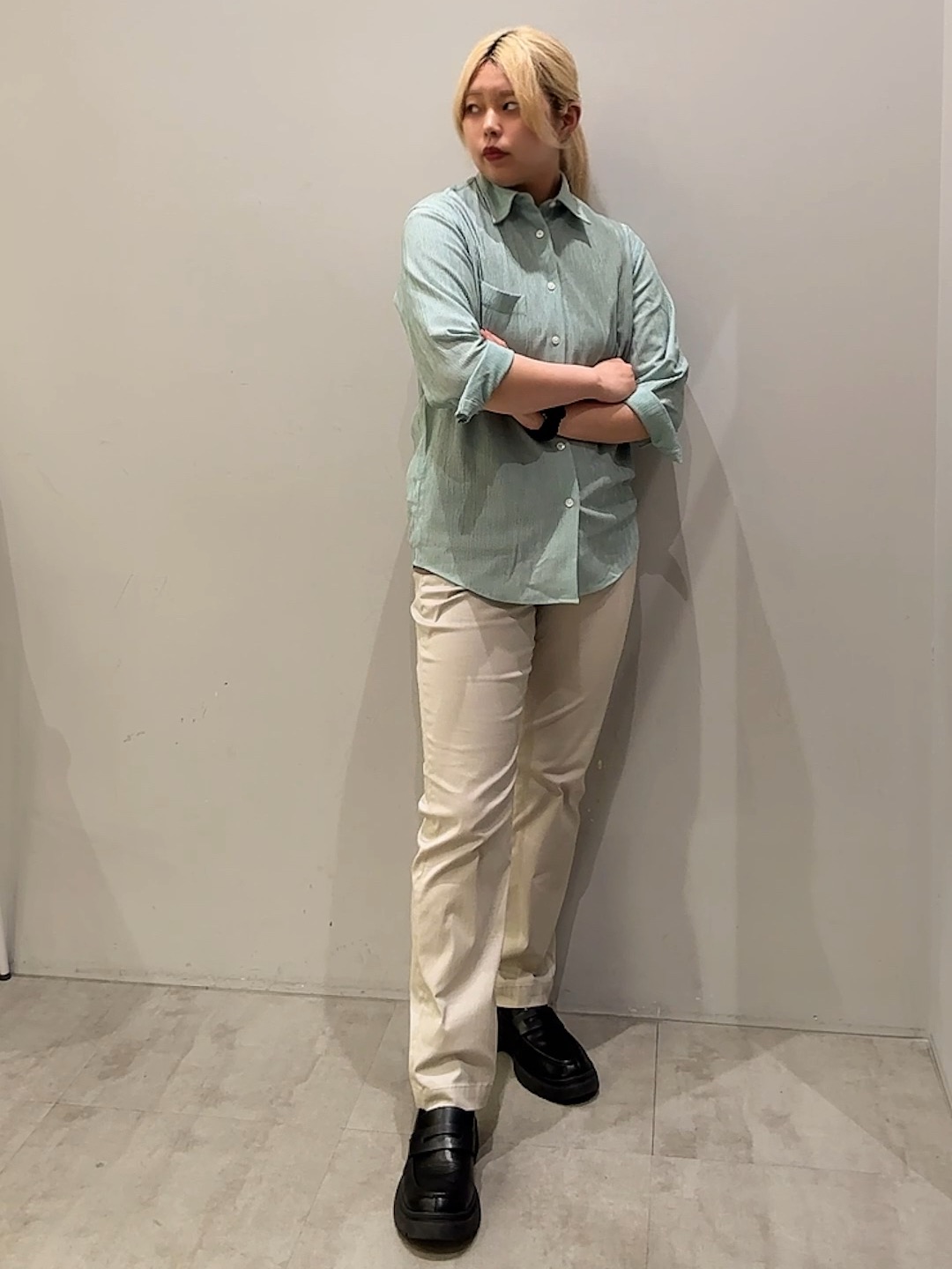 ユウナさんの「TAKEO KIKUCHI｜【接触冷感】アイスクリアコットン Tシャツ」を使ったコーディネート