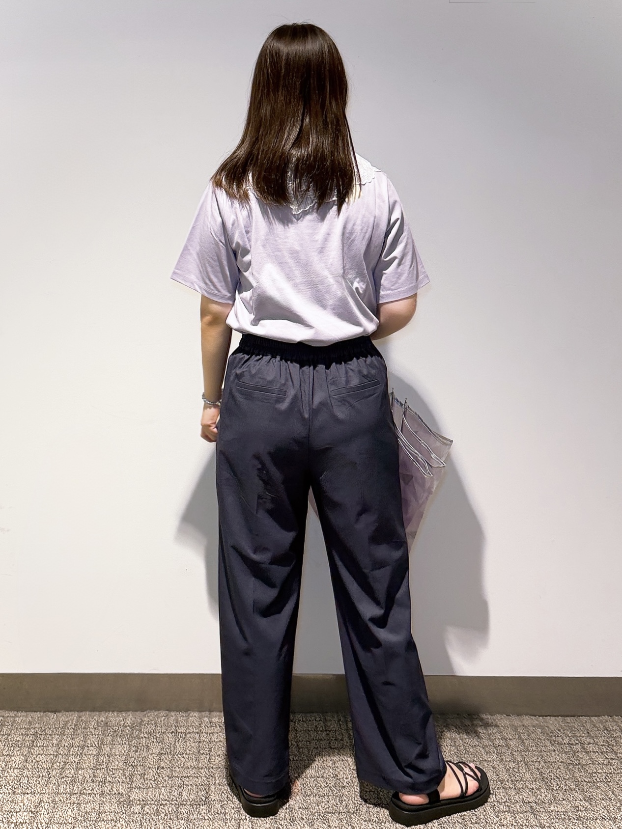 みーさんの「grove｜【吸水速乾・UVカット・接触冷感・マシンウォッシャブル】ベーシックMIXロゴプリントT」を使ったコーディネート