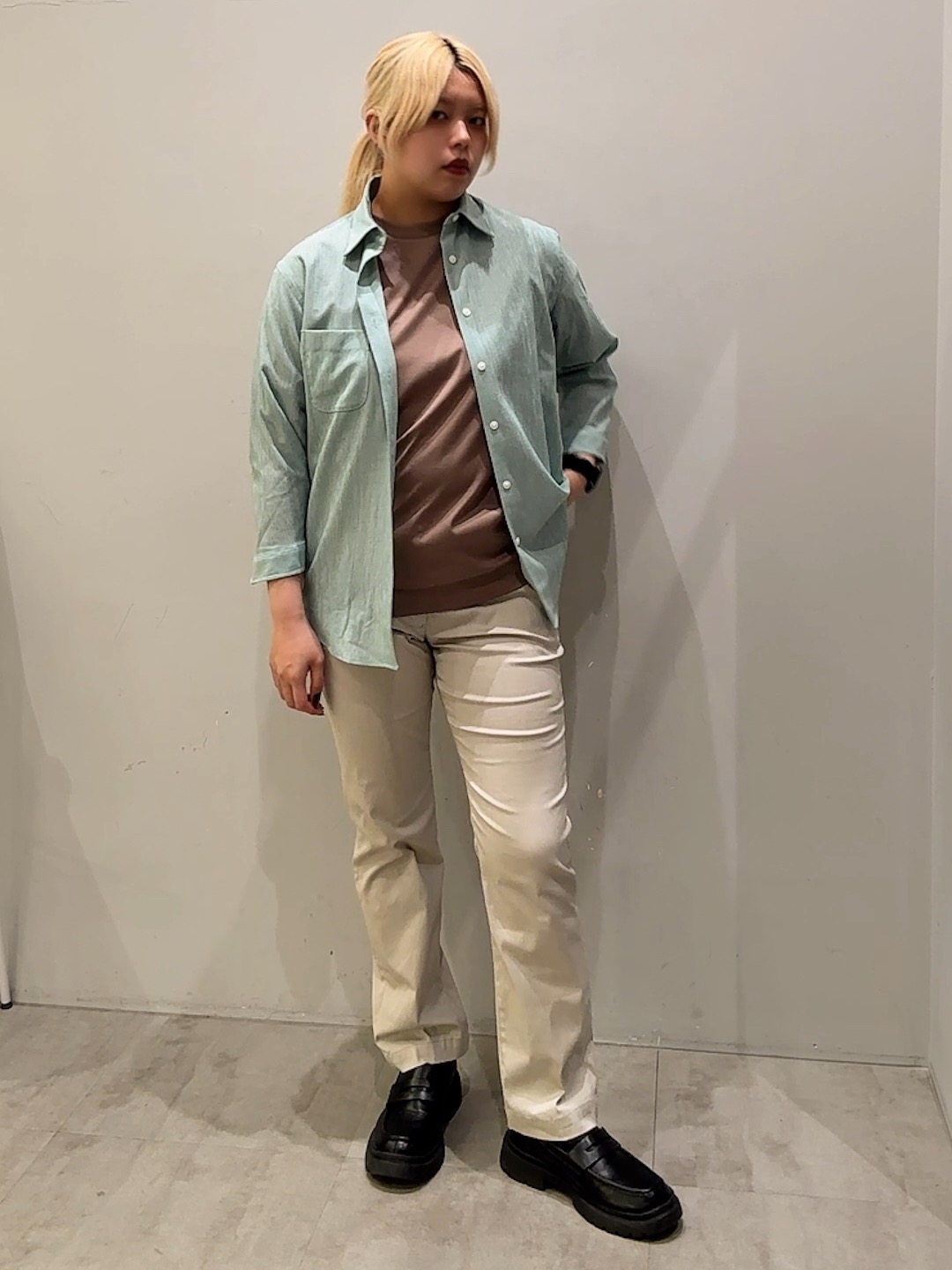 ユウナさんの「TAKEO KIKUCHI｜【接触冷感】アイスクリアコットン Tシャツ」を使ったコーディネート