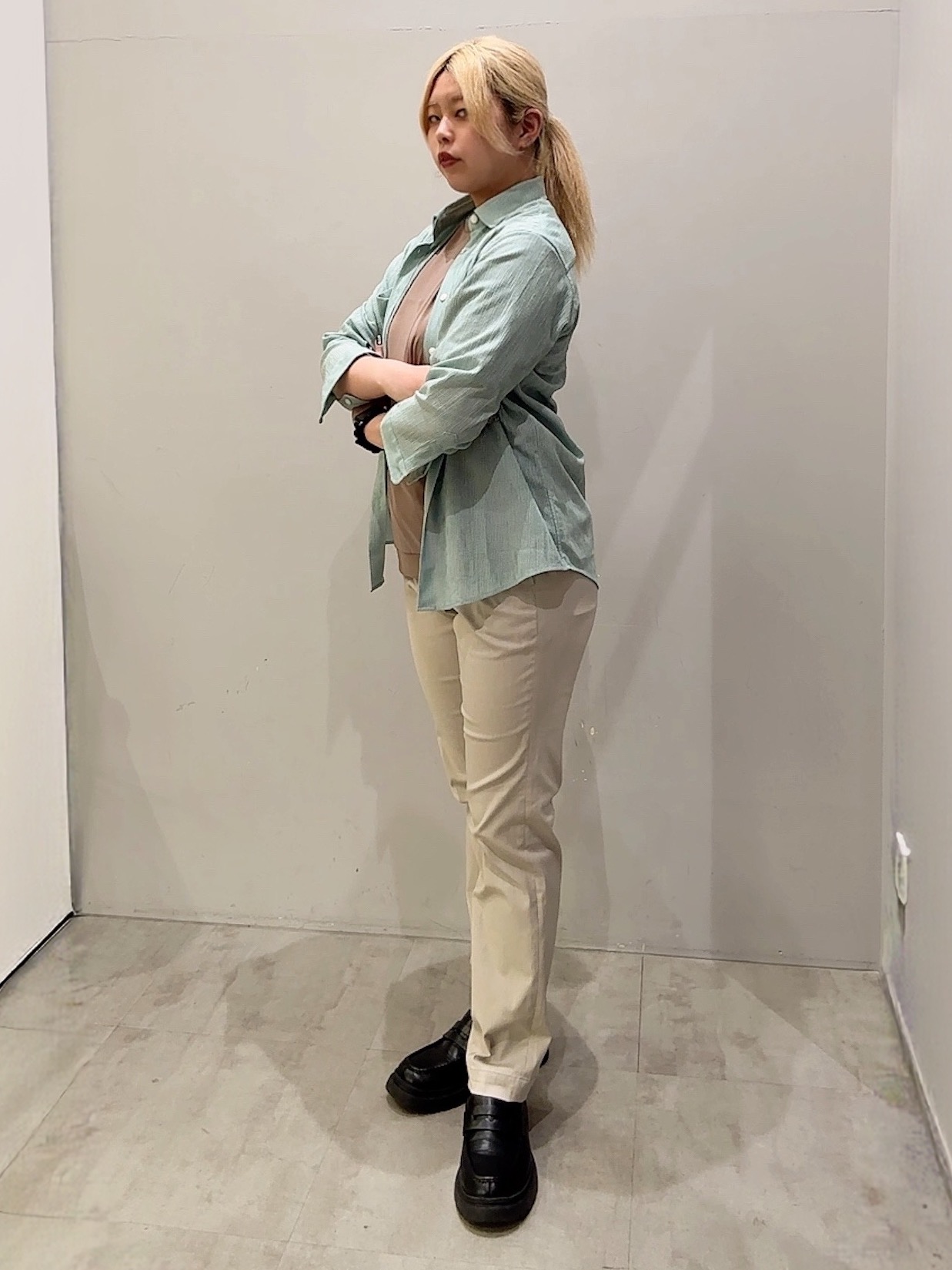 ユウナさんの「TAKEO KIKUCHI｜【接触冷感】アイスクリアコットン Tシャツ」を使ったコーディネート