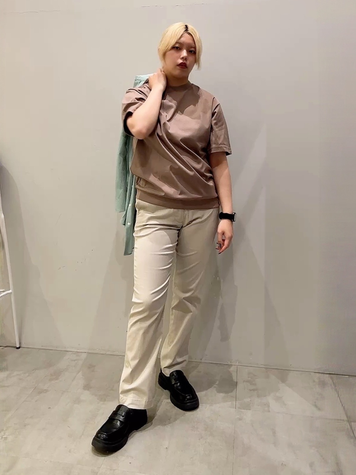 ユウナさんの「TAKEO KIKUCHI｜【接触冷感】アイスクリアコットン Tシャツ」を使ったコーディネート
