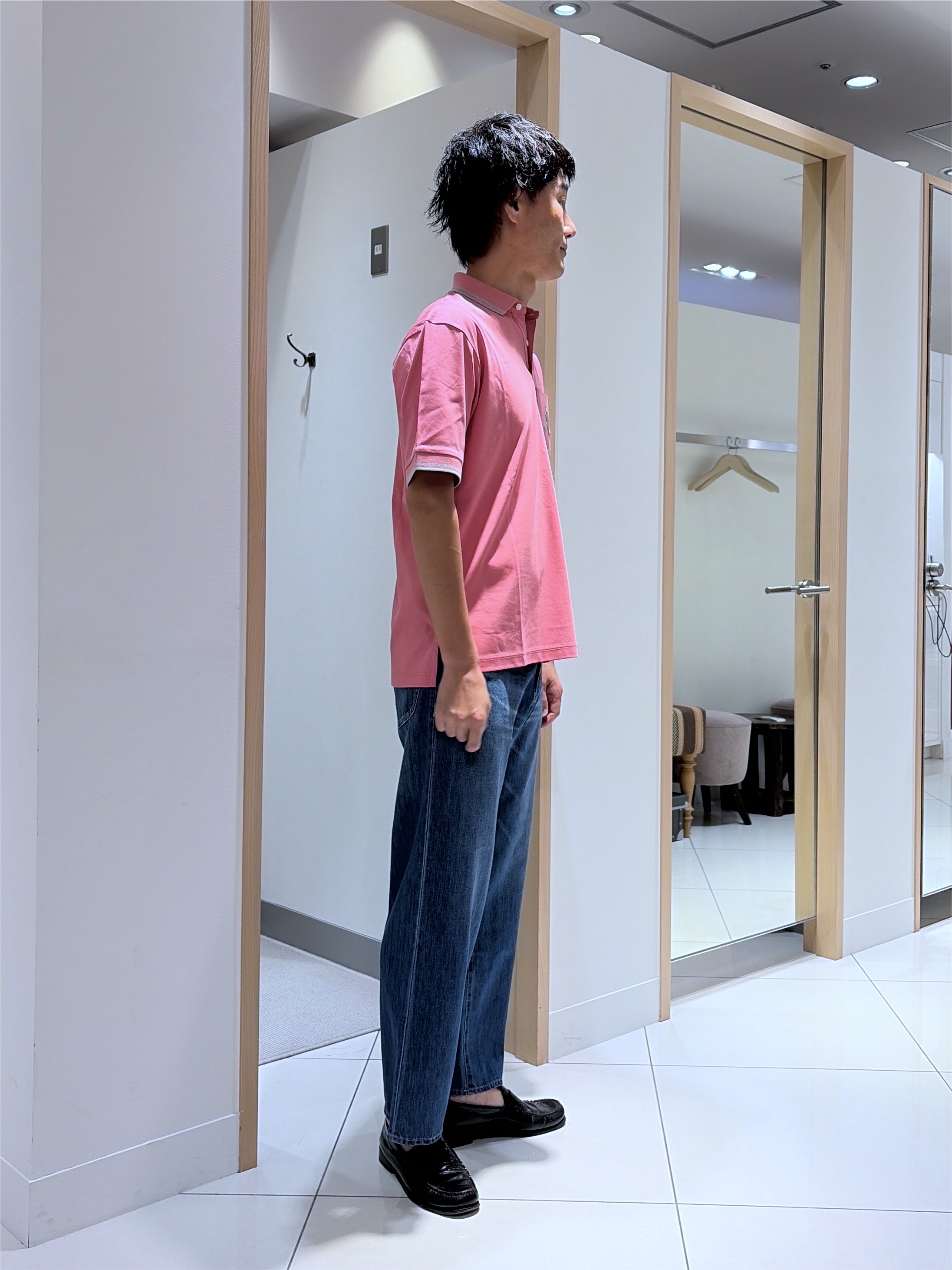 mutoさんの「TAKEO KIKUCHI｜【BOWLER HAT LABEL】アイスクリアコットン ボーラーハットウォーカー ポロシャツ」を使ったコーディネート