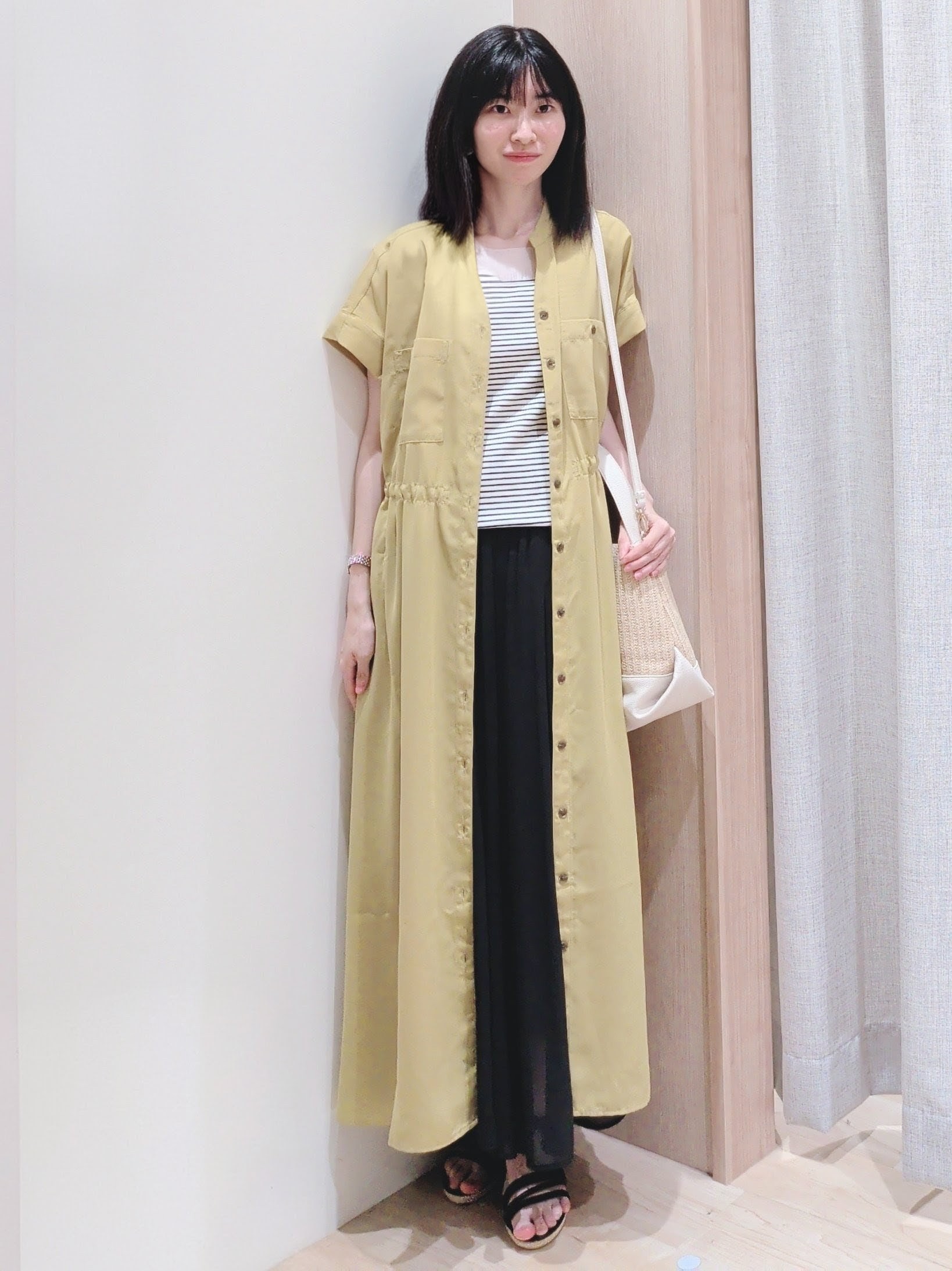 Yuiさんの「grove｜【貴島明日香さん着用】シアードッキングスクエアタンク」を使ったコーディネート