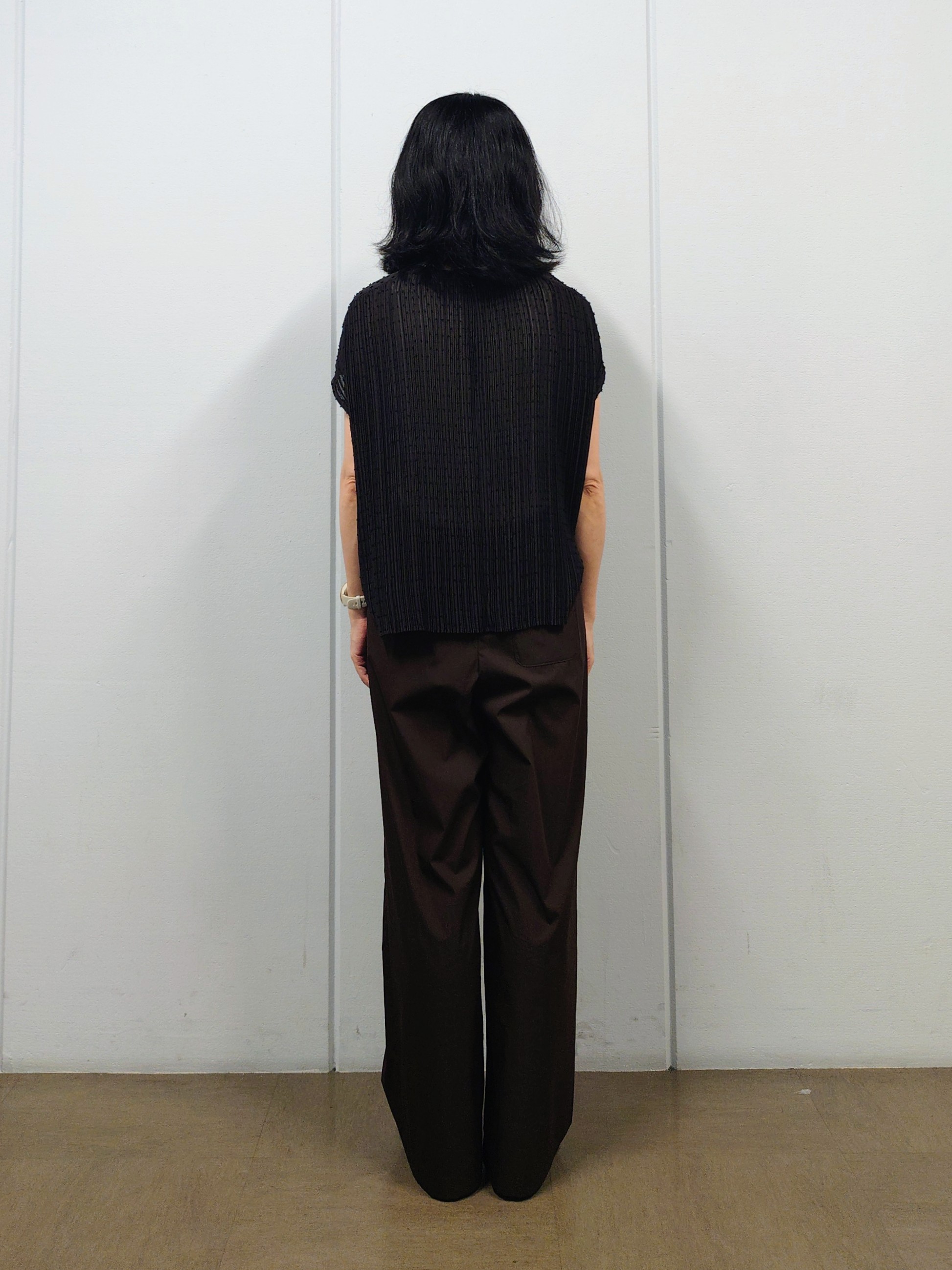 OHNUMAさんの「UNTITLED｜【1枚で着映える】ドットジャガードブラウス」を使ったコーディネート