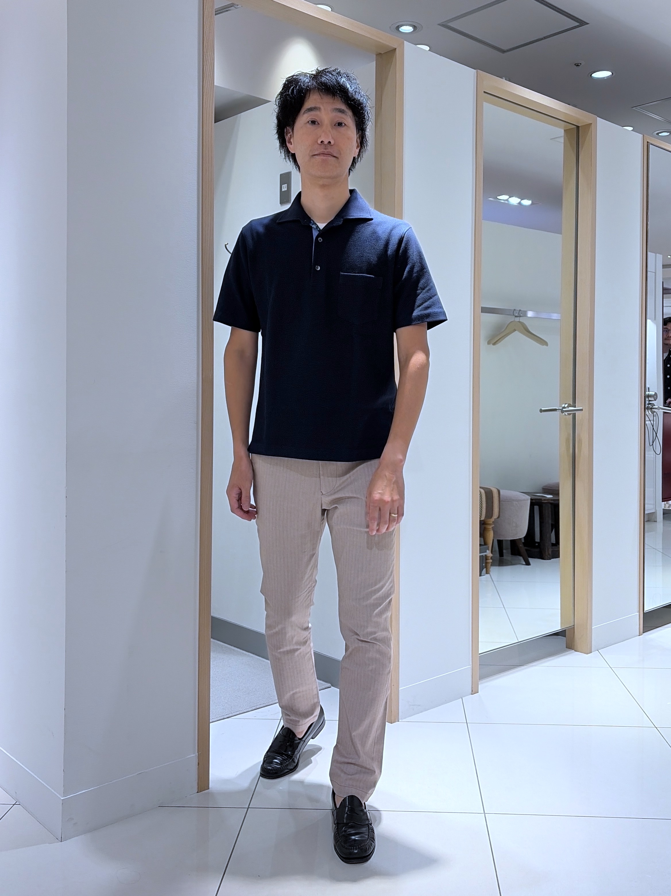mutoさんの「TAKEO KIKUCHI｜【抗菌防臭】ステイフレッシュ ポロシャツ」を使ったコーディネート