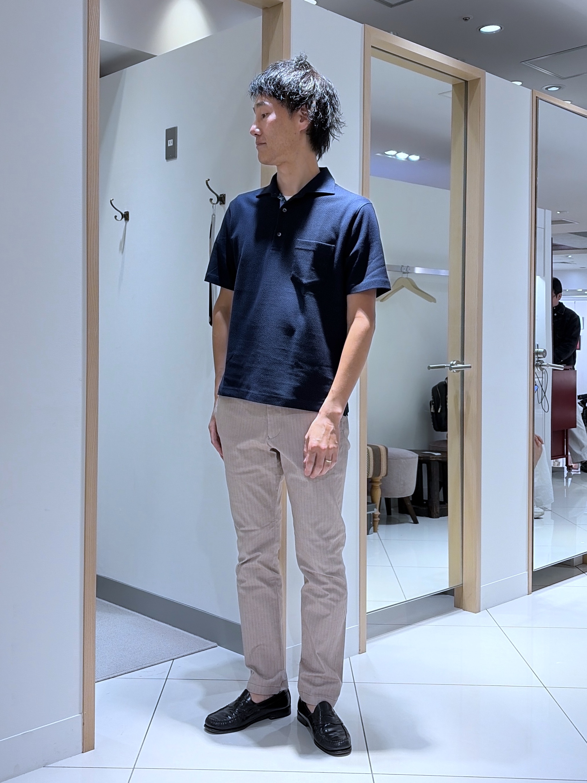 mutoさんの「TAKEO KIKUCHI｜【抗菌防臭】ステイフレッシュ ポロシャツ」を使ったコーディネート