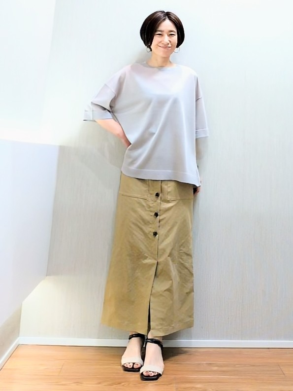 ミズタさんの「UNTITLED｜【アンサンブル可/Tシャツ風/ゆったり】リラックスニットトップス」を使ったコーディネート