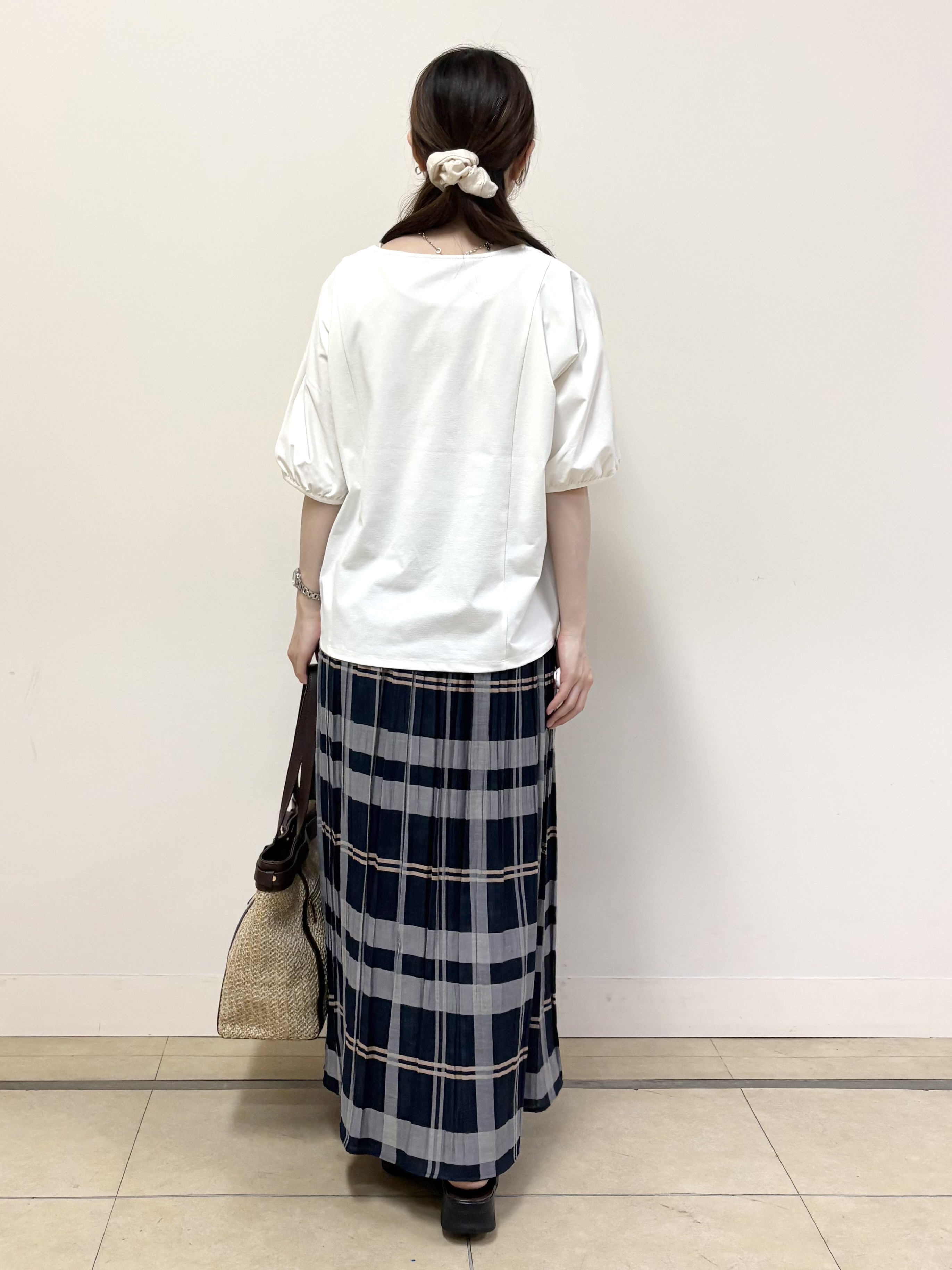 mikiさんの「Reflect｜【UVカット／接触冷感／吸水速乾】ギャザースリーブカットソー」を使ったコーディネート