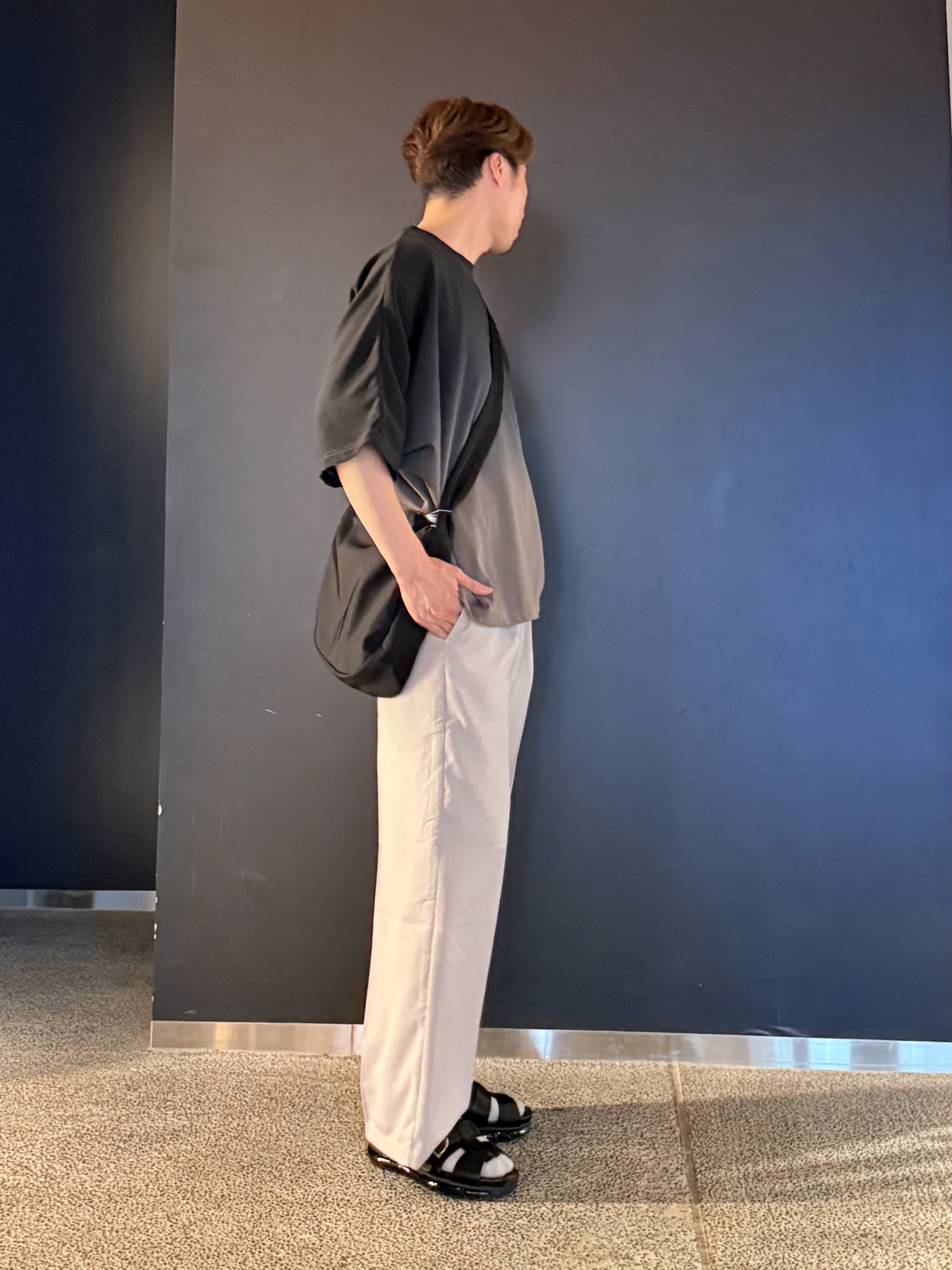HARUさんの「tk.TAKEO KIKUCHI｜【人気商品！】グラデーションドルマンカットソー　ウォッシャブル/柔らかタッチ/ふっくら/ドルマンスリ」を使ったコーディネート