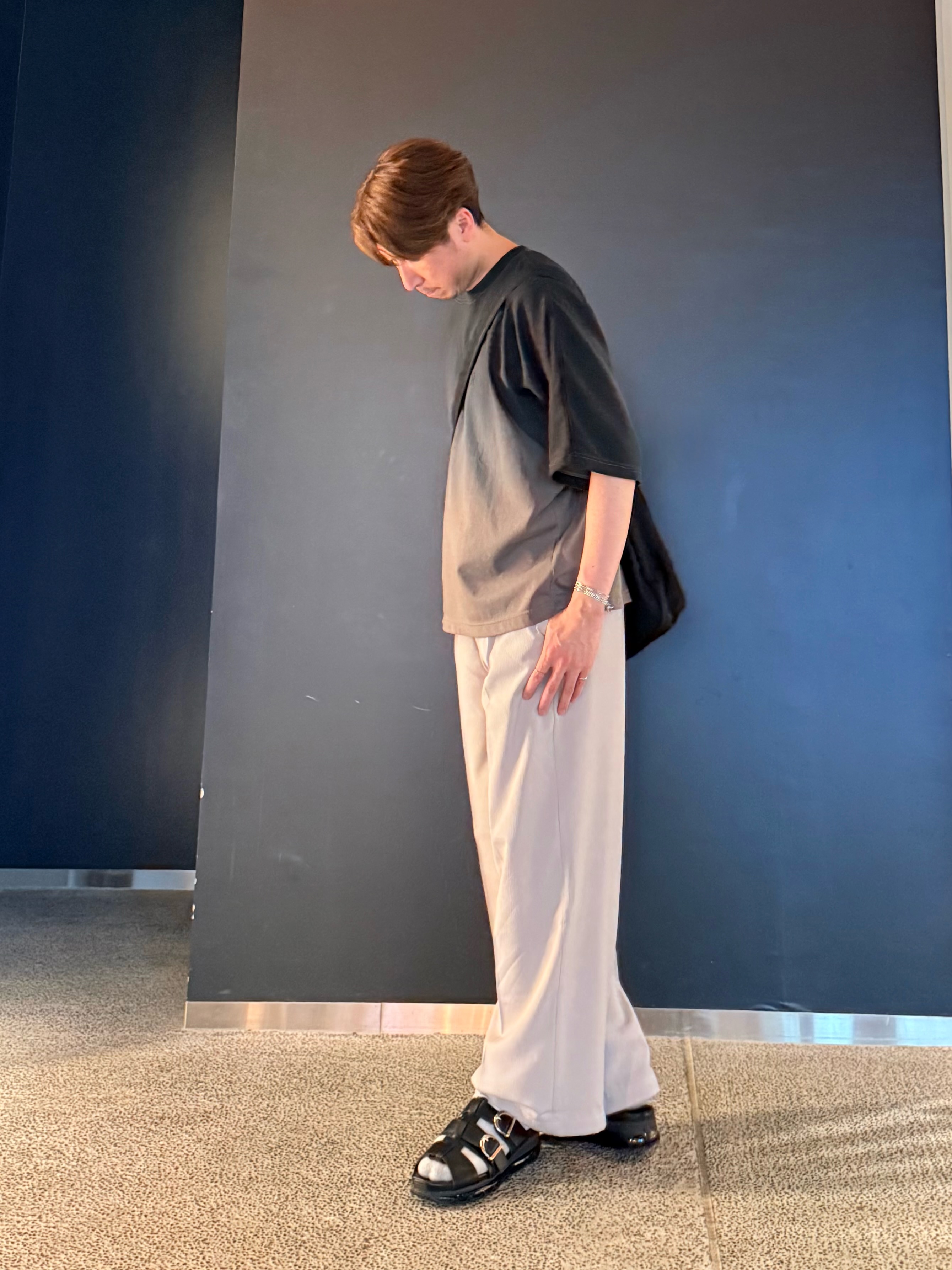 HARUさんの「tk.TAKEO KIKUCHI｜【人気商品！】グラデーションドルマンカットソー　ウォッシャブル/柔らかタッチ/ふっくら/ドルマンスリ」を使ったコーディネート