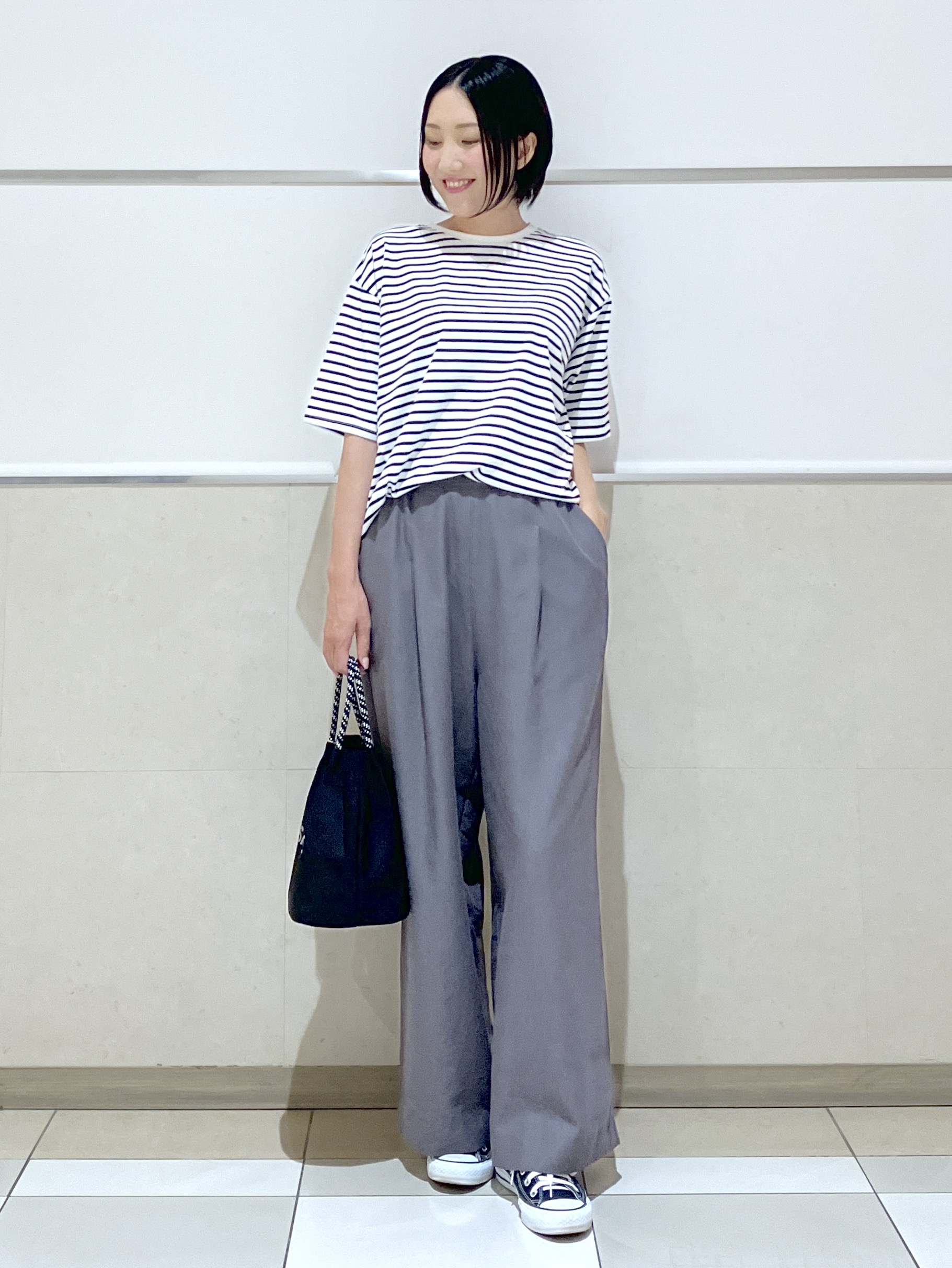 eriko さんの「Dessin｜【UVカット/接触冷感】プレーティングTシャツ」を使ったコーディネート