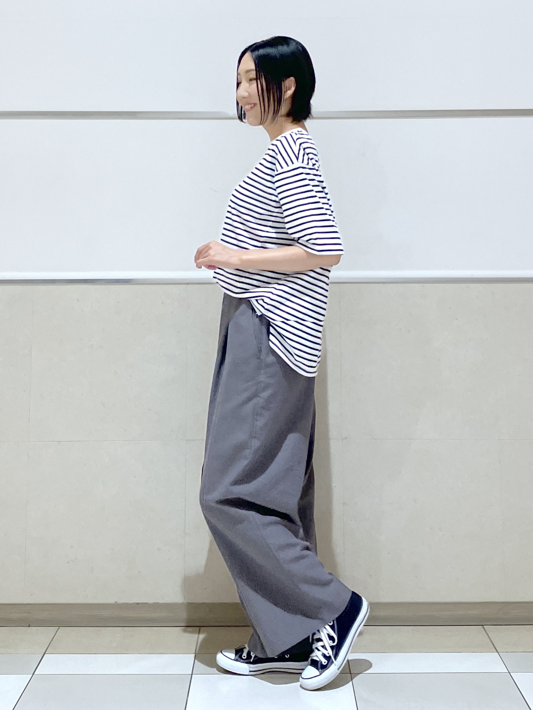 eriko さんの「Dessin｜【UVカット/接触冷感】プレーティングTシャツ」を使ったコーディネート