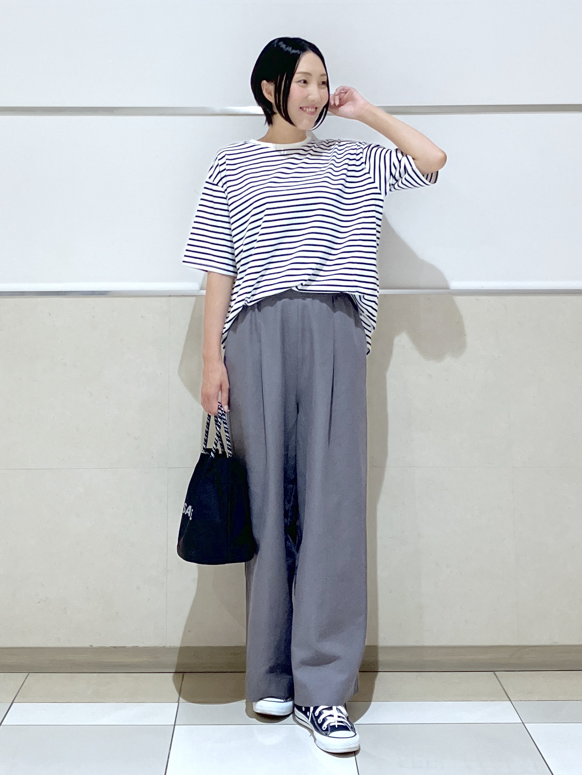 eriko さんの「Dessin｜【UVカット/接触冷感】プレーティングTシャツ」を使ったコーディネート
