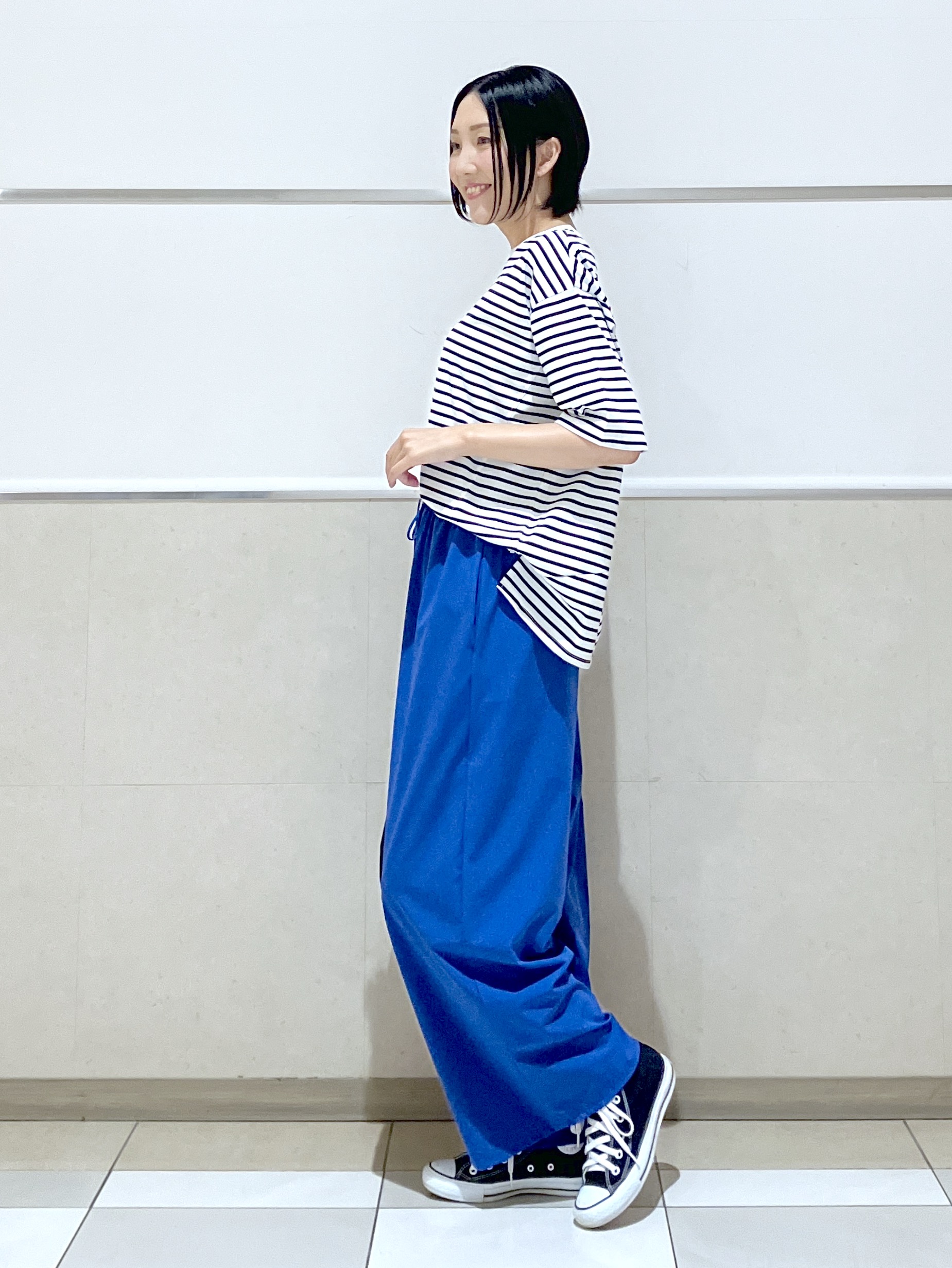 eriko さんの「Dessin｜【UVカット/接触冷感】プレーティングTシャツ」を使ったコーディネート