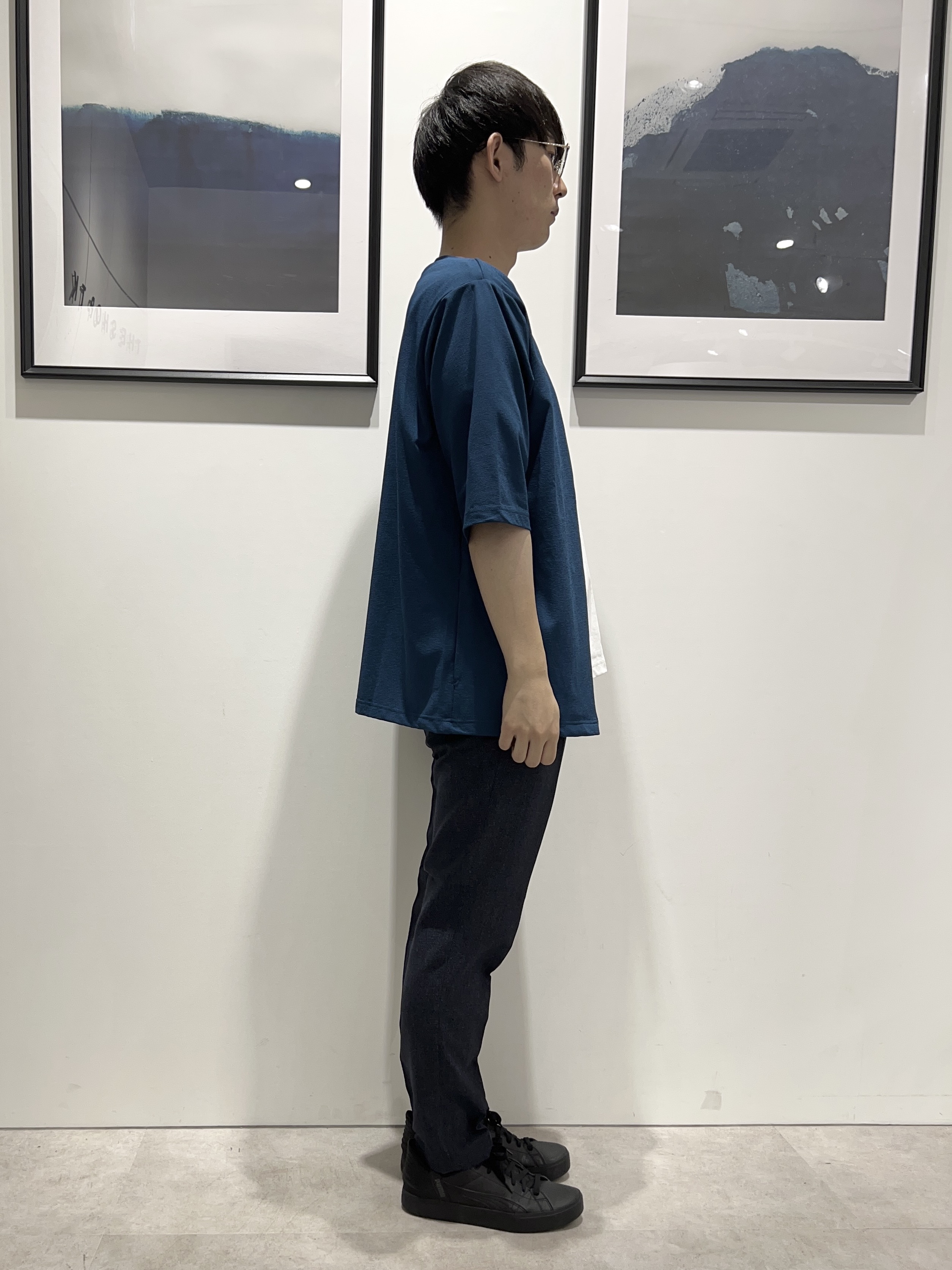 。さんの「THE SHOP TK｜メッシュ五分袖カーディガン＋半袖Tシャツ セットアイテム 洗濯機OK」を使ったコーディネート