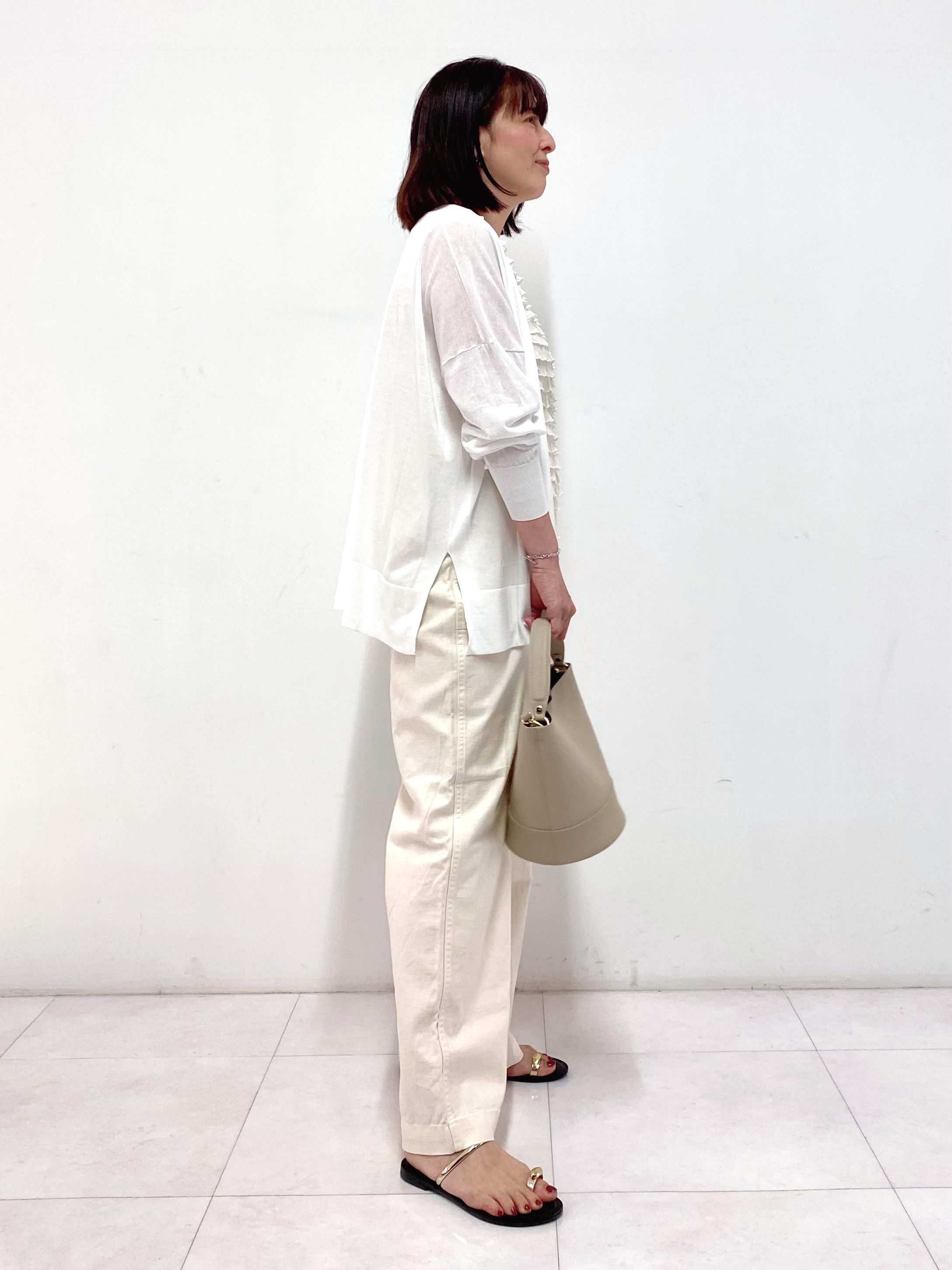 Sawaguchiさんの「DRESSTERIOR｜【接触冷感/UVカット】ウォッシャブル スピンコットン カーディガン」を使ったコーディネート
