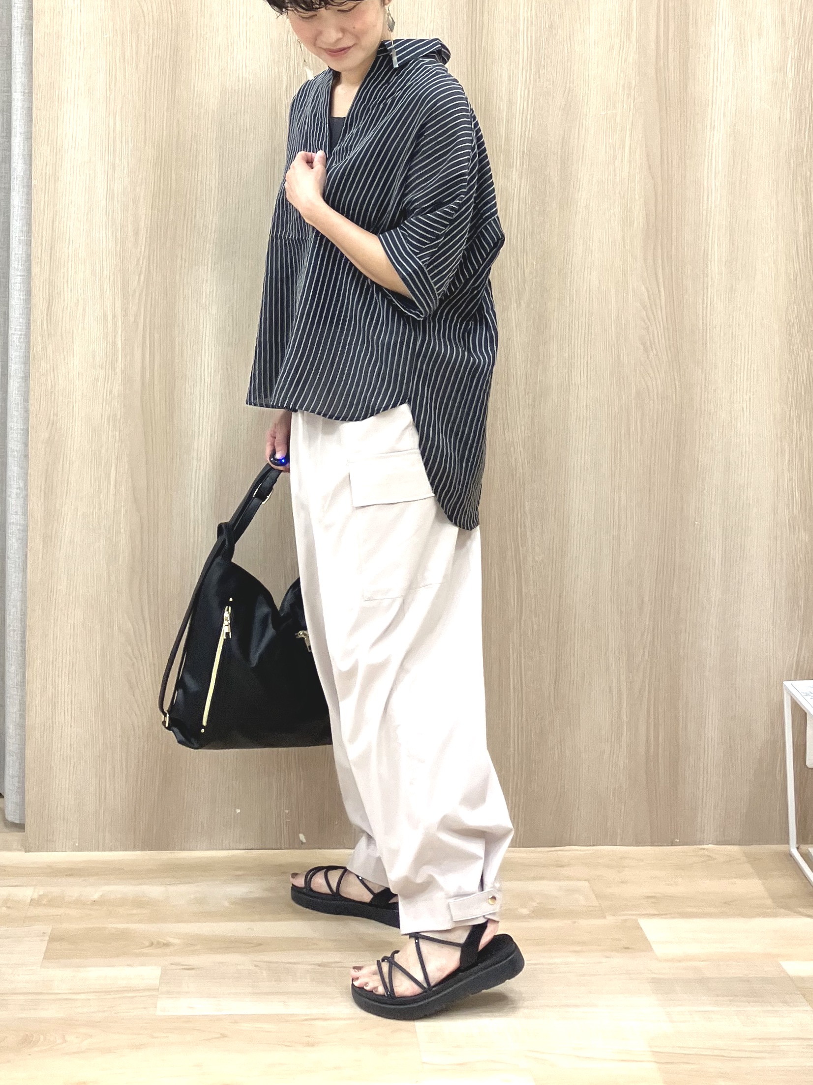 Keiさんの「grove｜【貴島明日香さん着用】シアードッキングスクエアタンク」を使ったコーディネート