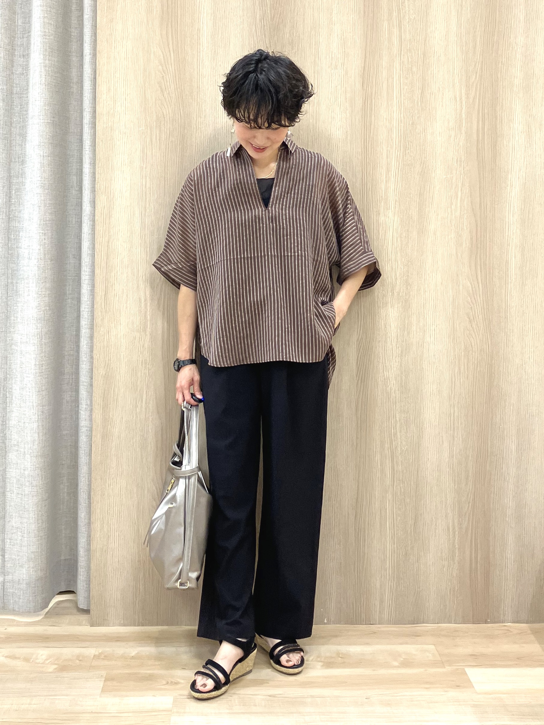 Keiさんの「grove｜【貴島明日香さん着用】シアードッキングスクエアタンク」を使ったコーディネート