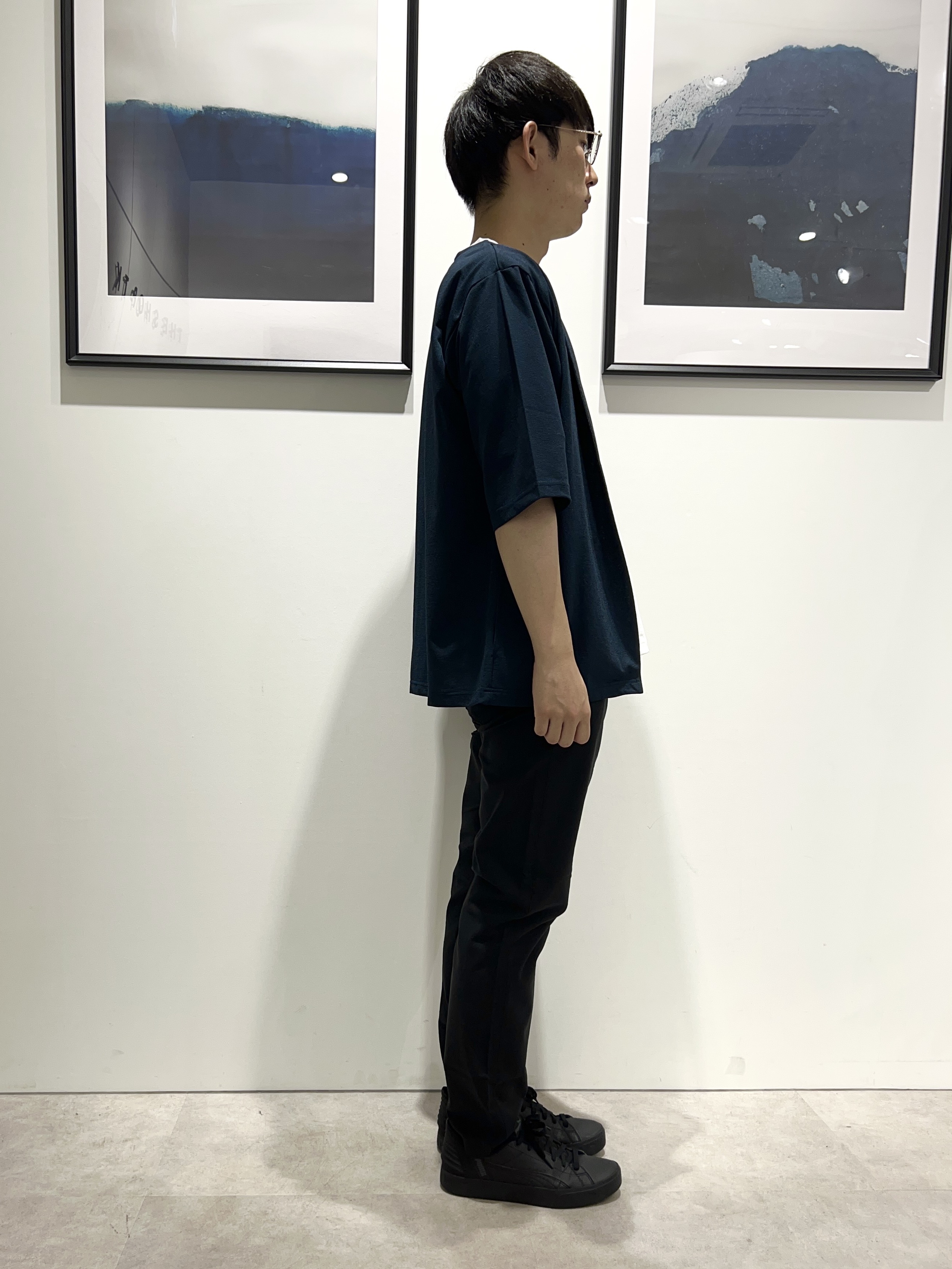 。さんの「THE SHOP TK｜メッシュ五分袖カーディガン＋半袖Tシャツ セットアイテム 洗濯機OK」を使ったコーディネート