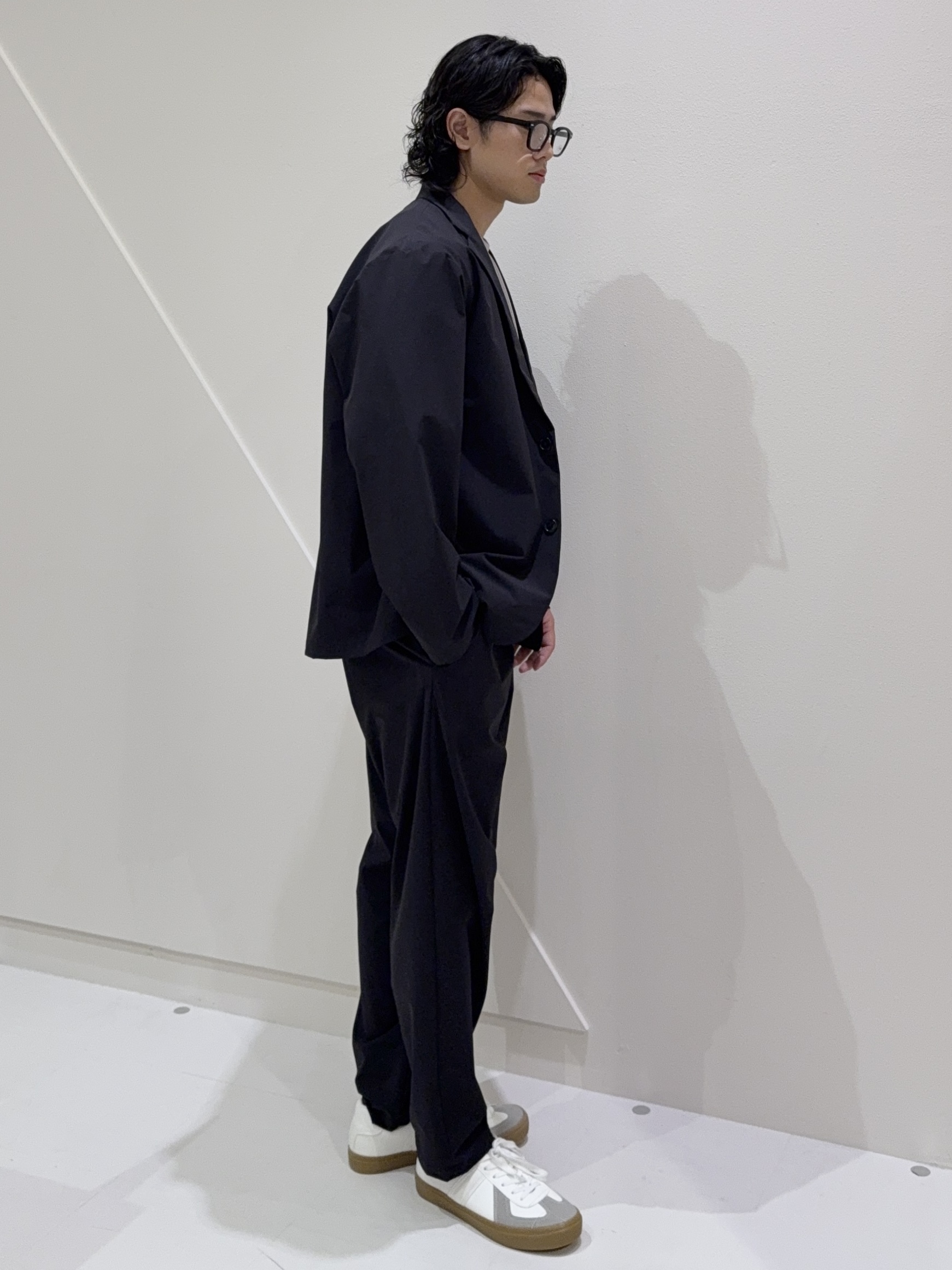 はちゃさんの「THE SHOP TK｜《KURO》コーデュラナイロン ジャケット セットアップ可／防シワ／撥水／ストレッチ」を使ったコーディネート