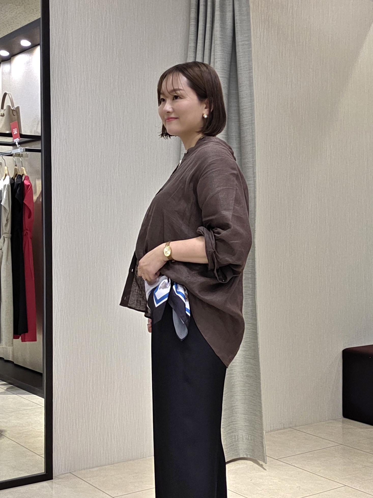 naokoさんの「UNTITLED｜【麻100】リネンドルマンシャツ」を使ったコーディネート