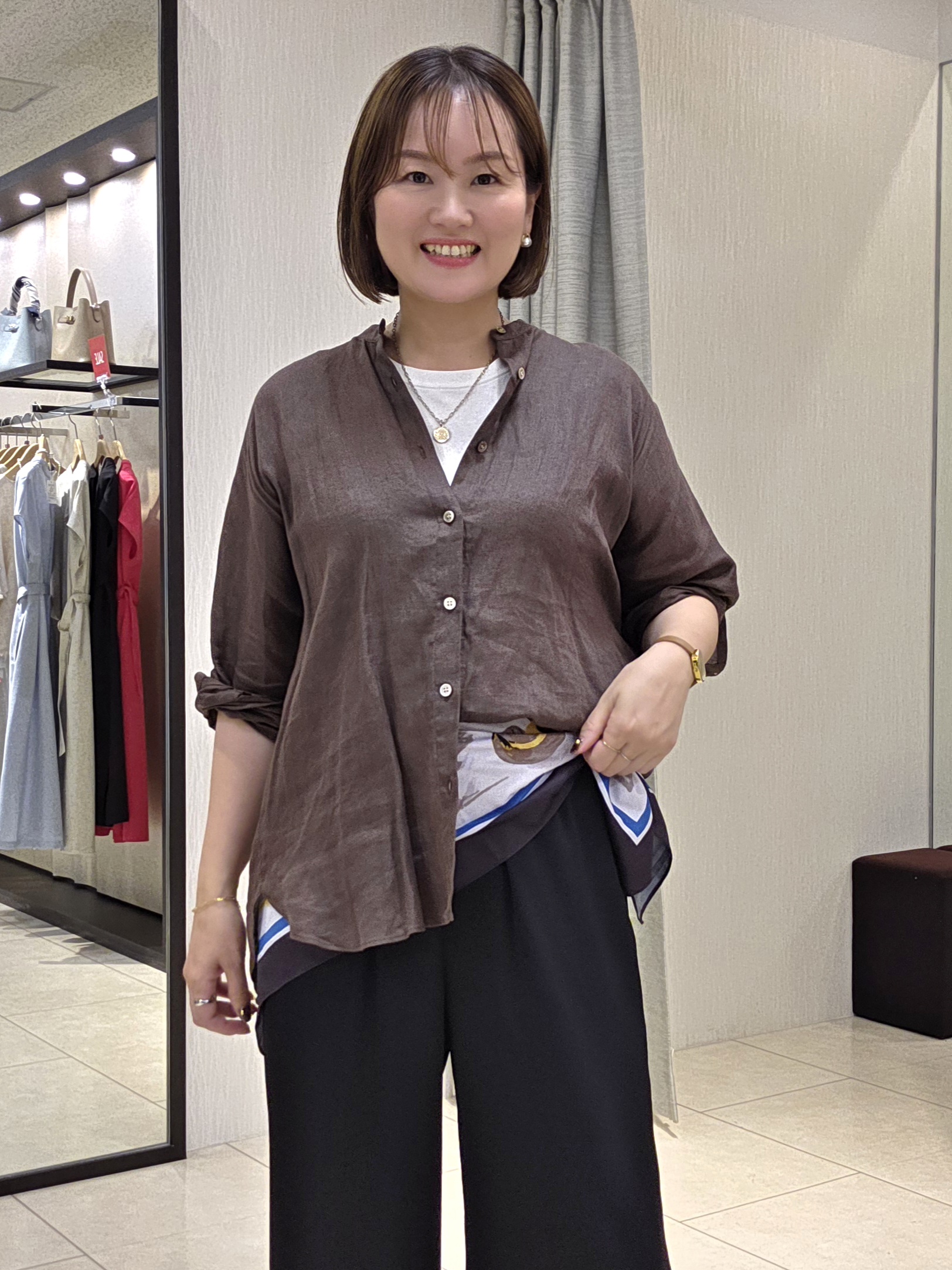 naokoさんの「UNTITLED｜【麻100】リネンドルマンシャツ」を使ったコーディネート