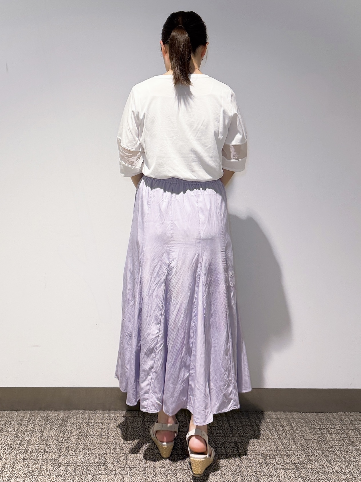 みーさんの「grove｜【吸水速乾・UVカット・接触冷感】シアードッキングランタンスリーブTシャツ」を使ったコーディネート