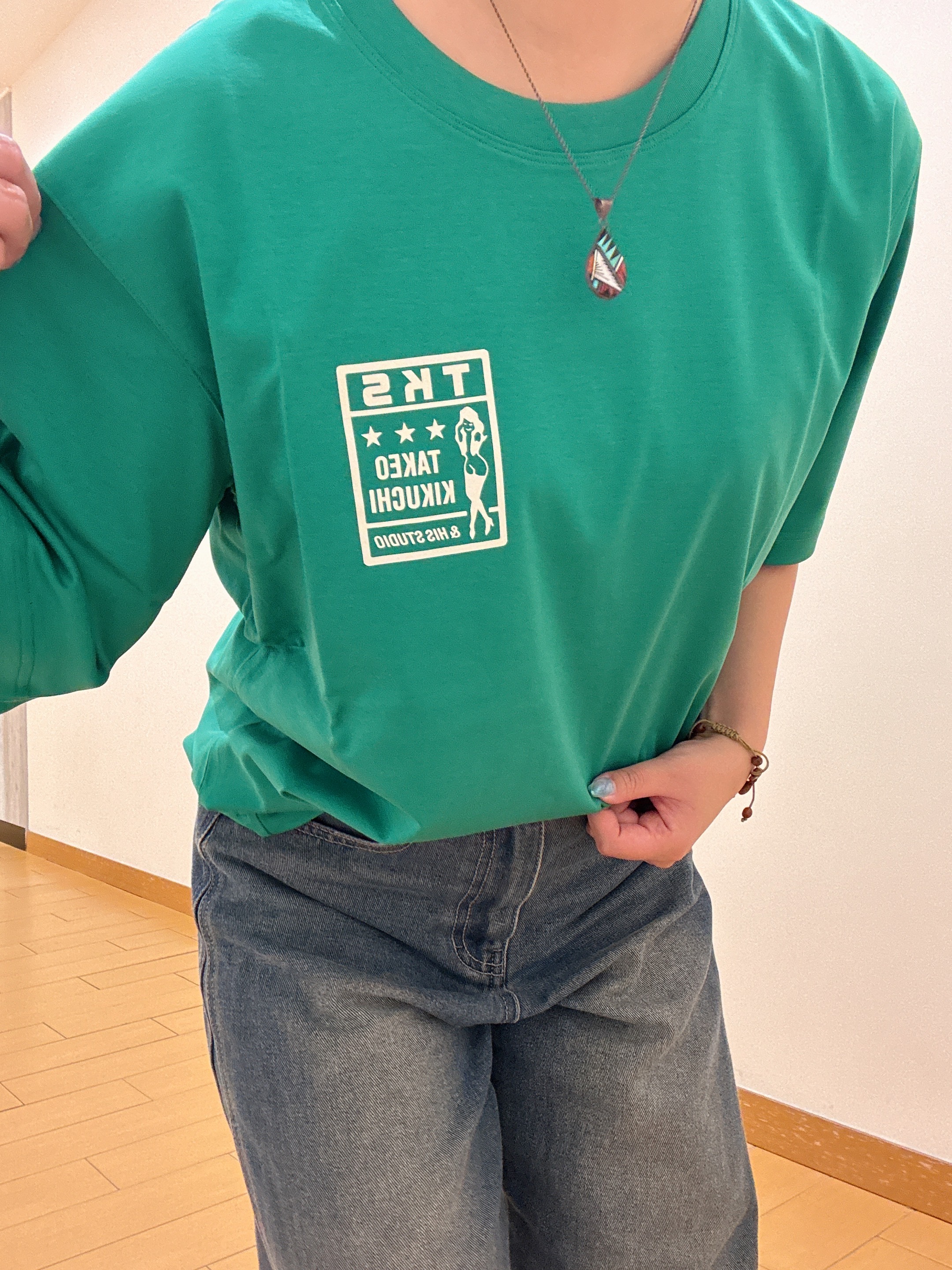 ヒナさんの「TAKEO KIKUCHI｜【BOWLER HAT LABEL】アイスクリアコットン ピンナップガール 半袖Tシャツ」を使ったコーディネート