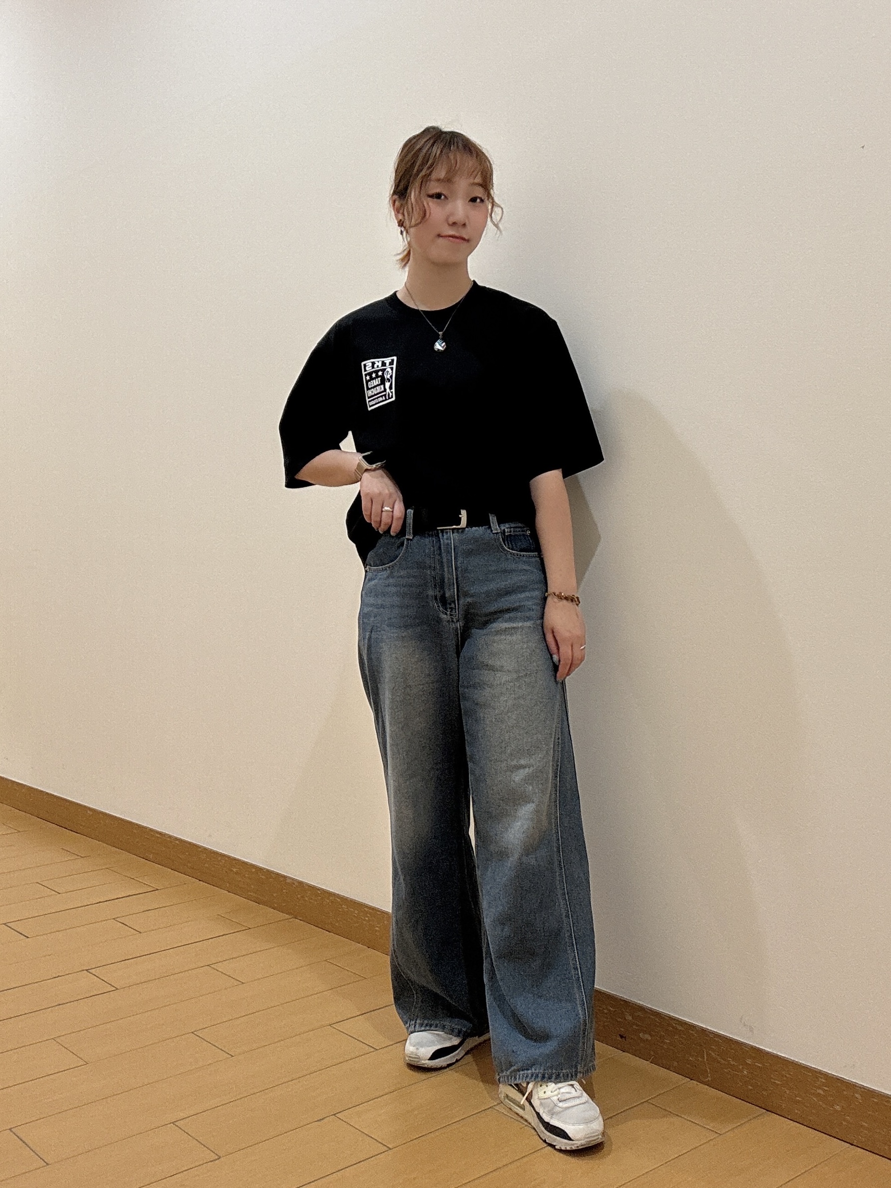 ヒナさんの「TAKEO KIKUCHI｜【BOWLER HAT LABEL】アイスクリアコットン ピンナップガール 半袖Tシャツ」を使ったコーディネート