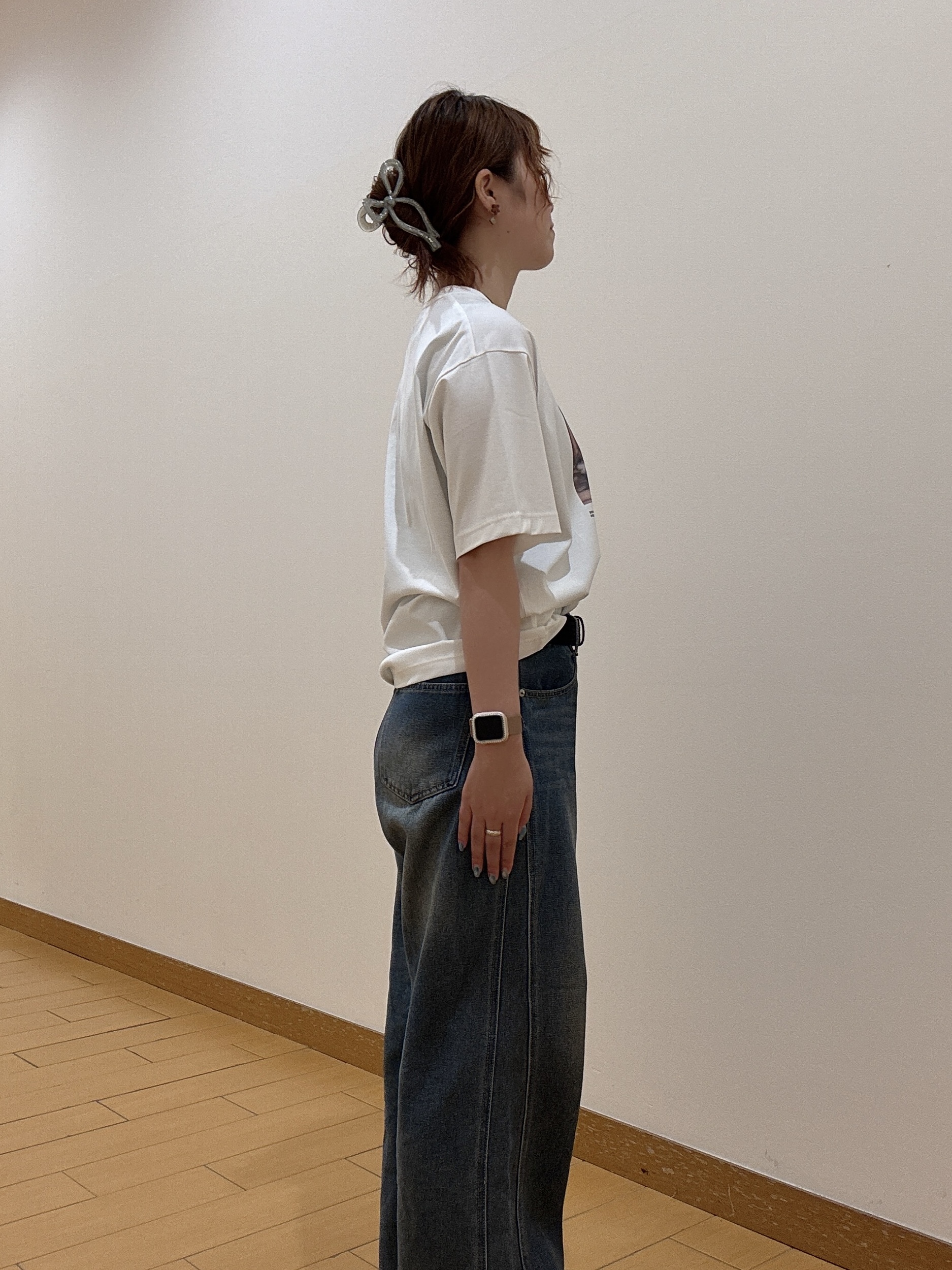 ヒナさんの「TAKEO KIKUCHI｜マラケシュ フォト Tシャツ」を使ったコーディネート