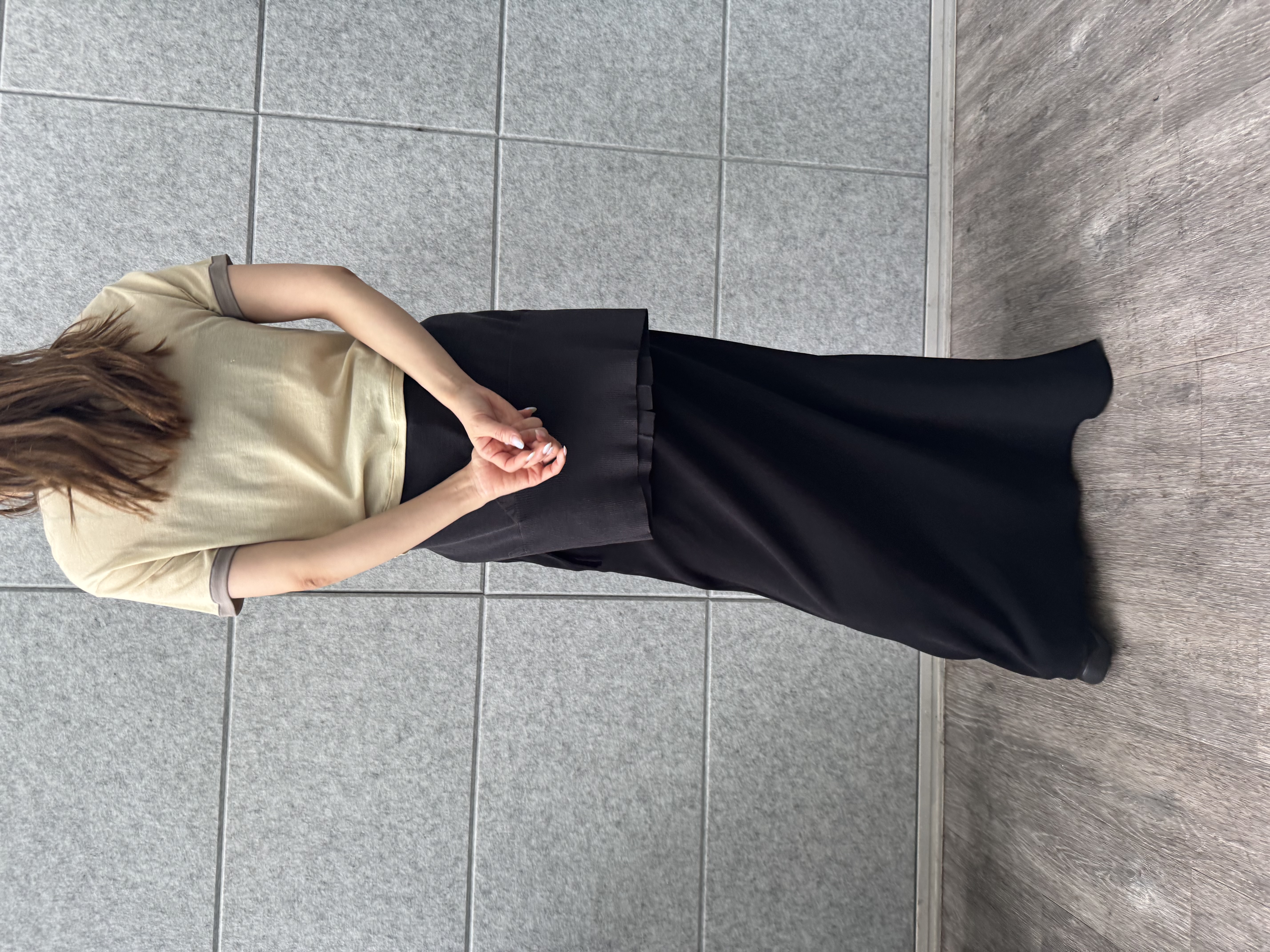 designer yukaさんの「CODE A｜sheer ringer tee」を使ったコーディネート