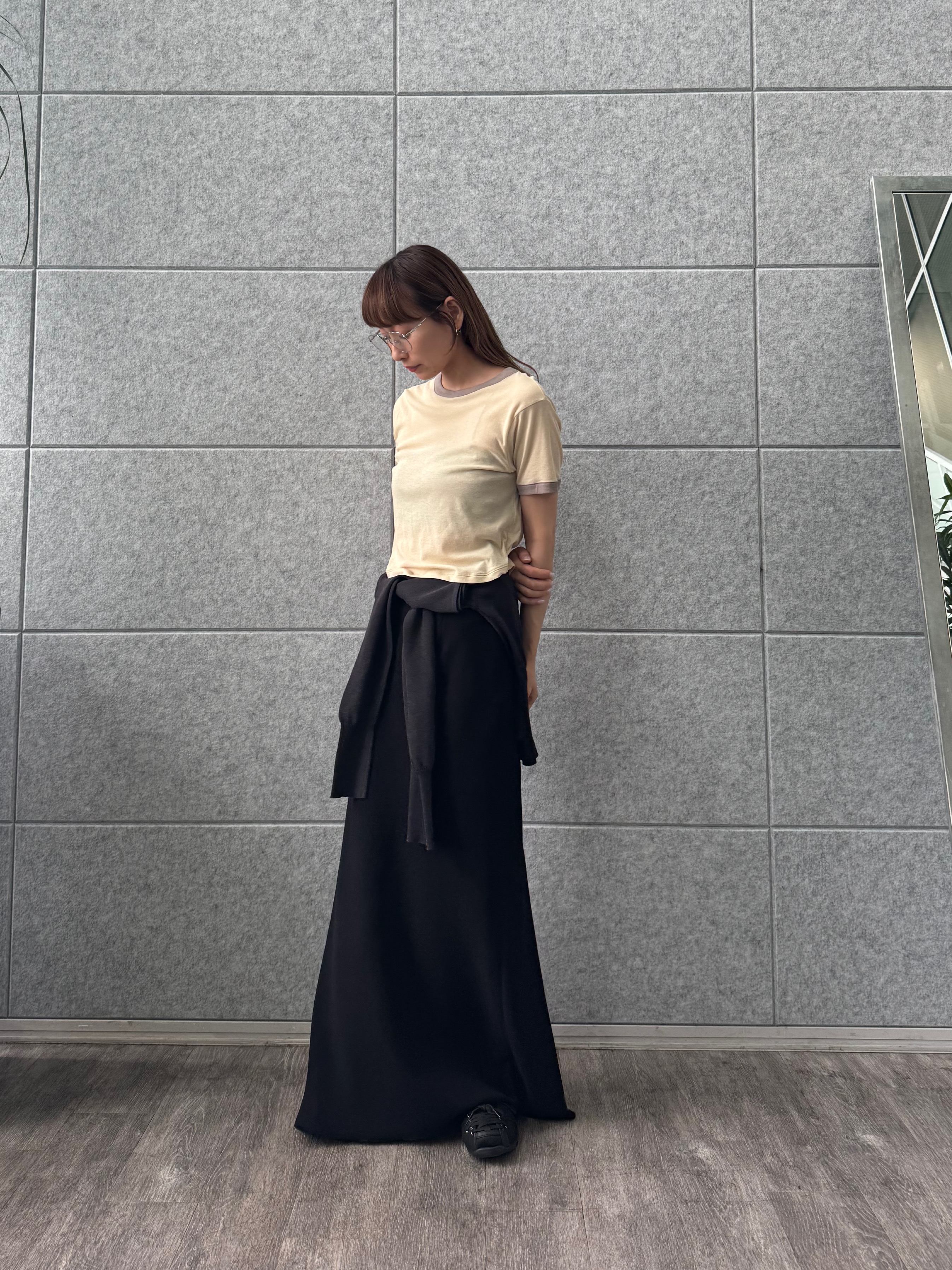 designer yukaさんの「CODE A｜sheer ringer tee」を使ったコーディネート